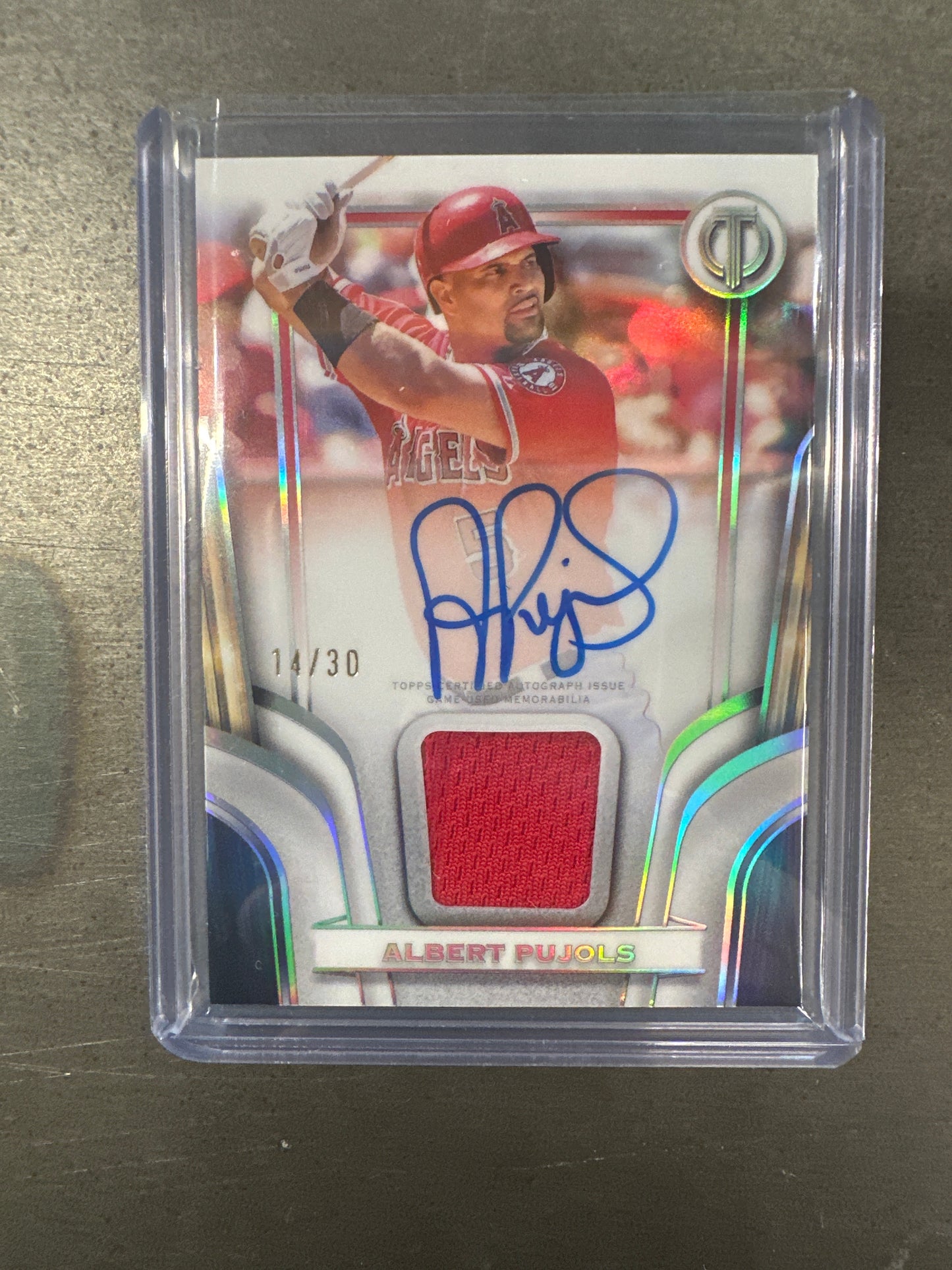 Singles: Baseball Cards- 2026 Topps Tribute Albert Pujols Tribute to Threads Autograph Relic /30