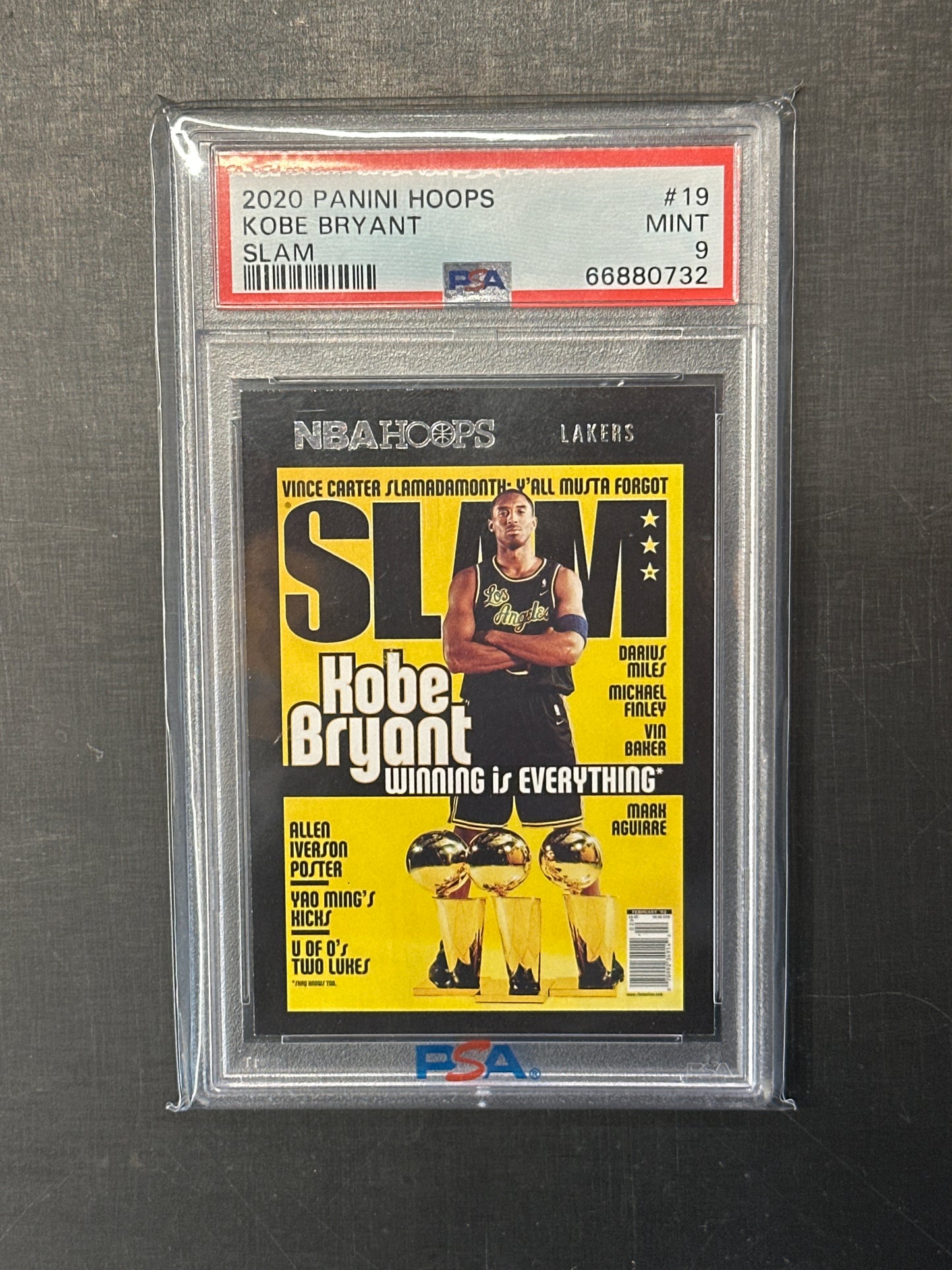 PSA: Basketball Cards- 2020 Panini Hoops Kobe Bryant Slam Magazine PSA 9