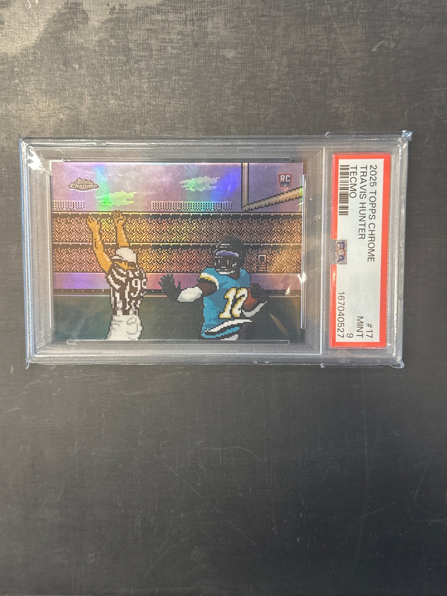 PSA: Football Cards- 2025 Topps Chrome Travis Hunter Tecmo SSP PSA 9