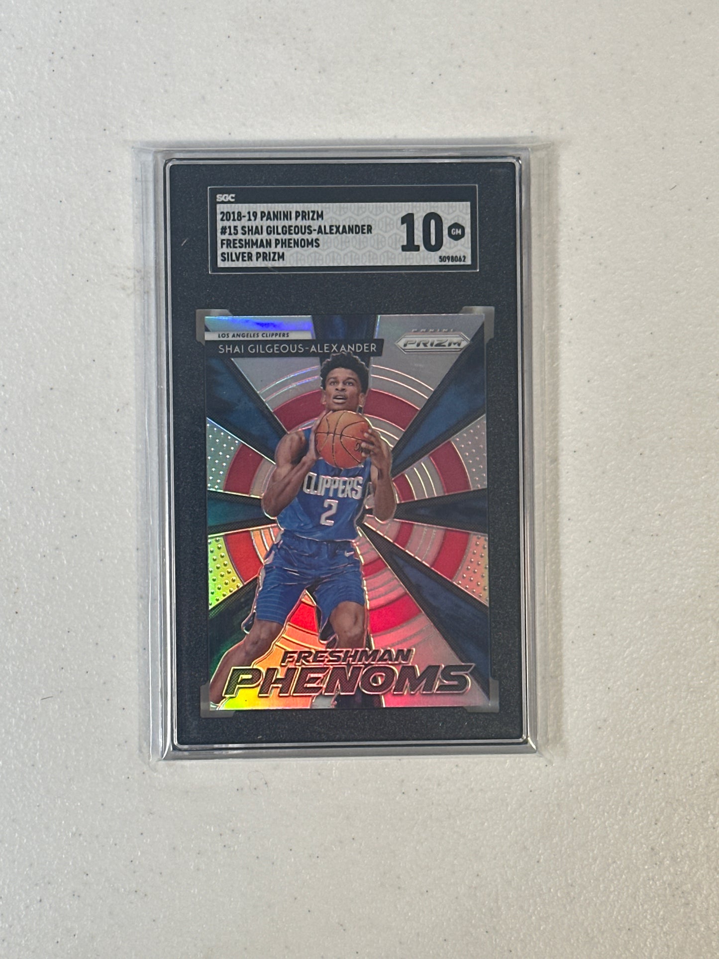 PSA: Basketball Cards- 2018 Prizm Shai Gilgeous-Alexander Freshman Phenoms Silver Prizm SGC 10