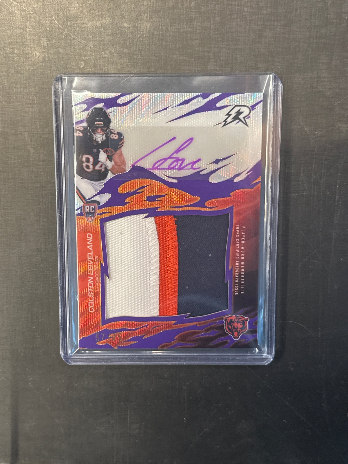 Singles: Football Cards- 2026 Topps Resurgence Colston Loveland Patch Auto /75