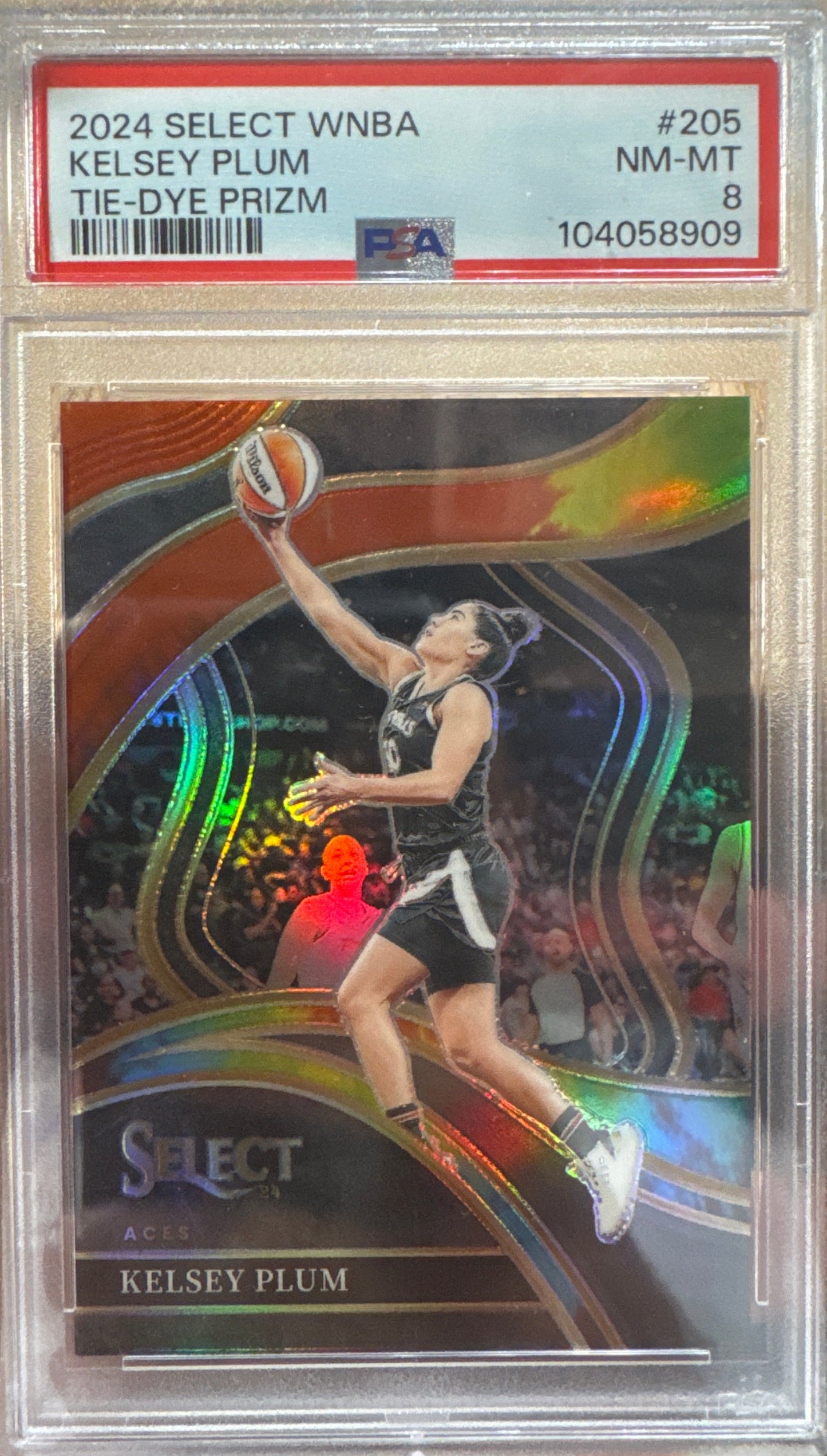 PSA: Basketball Cards - NM-MT 8 - 2024 Select Kesley Plum Tie Dye