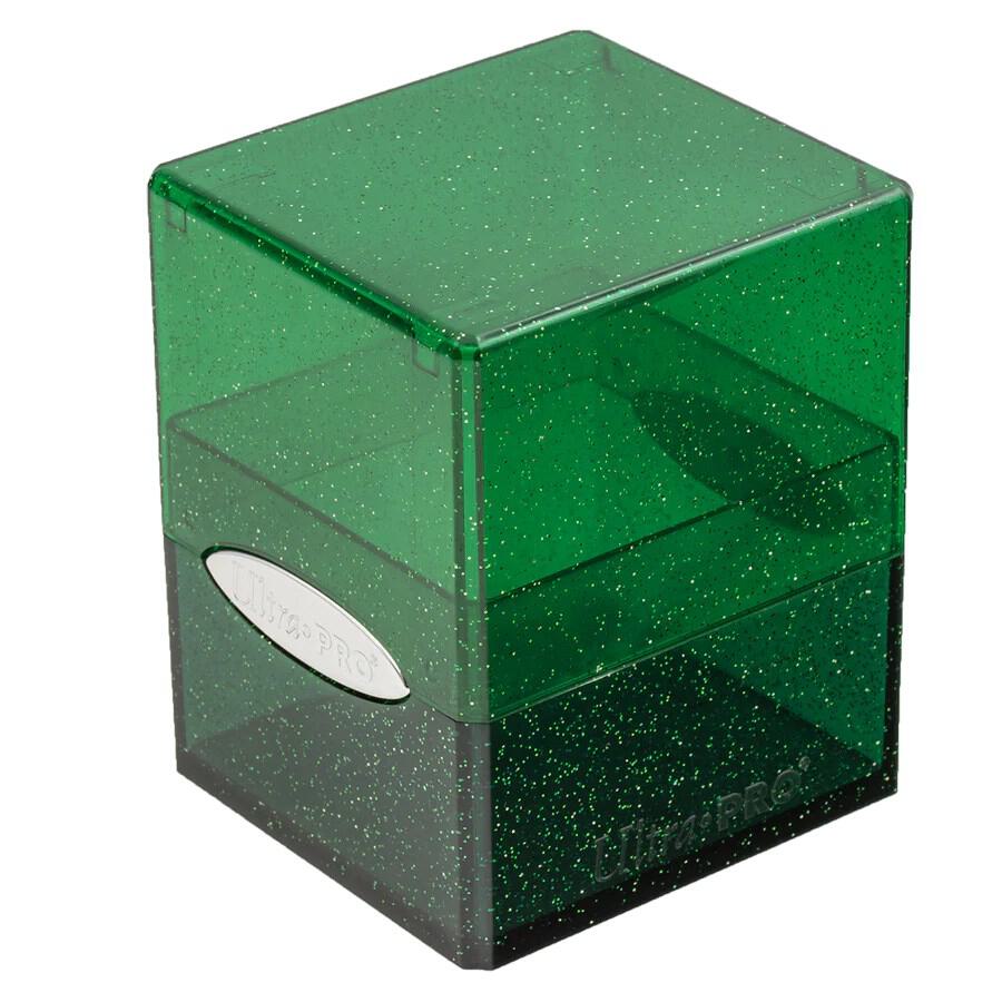 Deckbox: Satin Cube 100+ Glitter- Green
