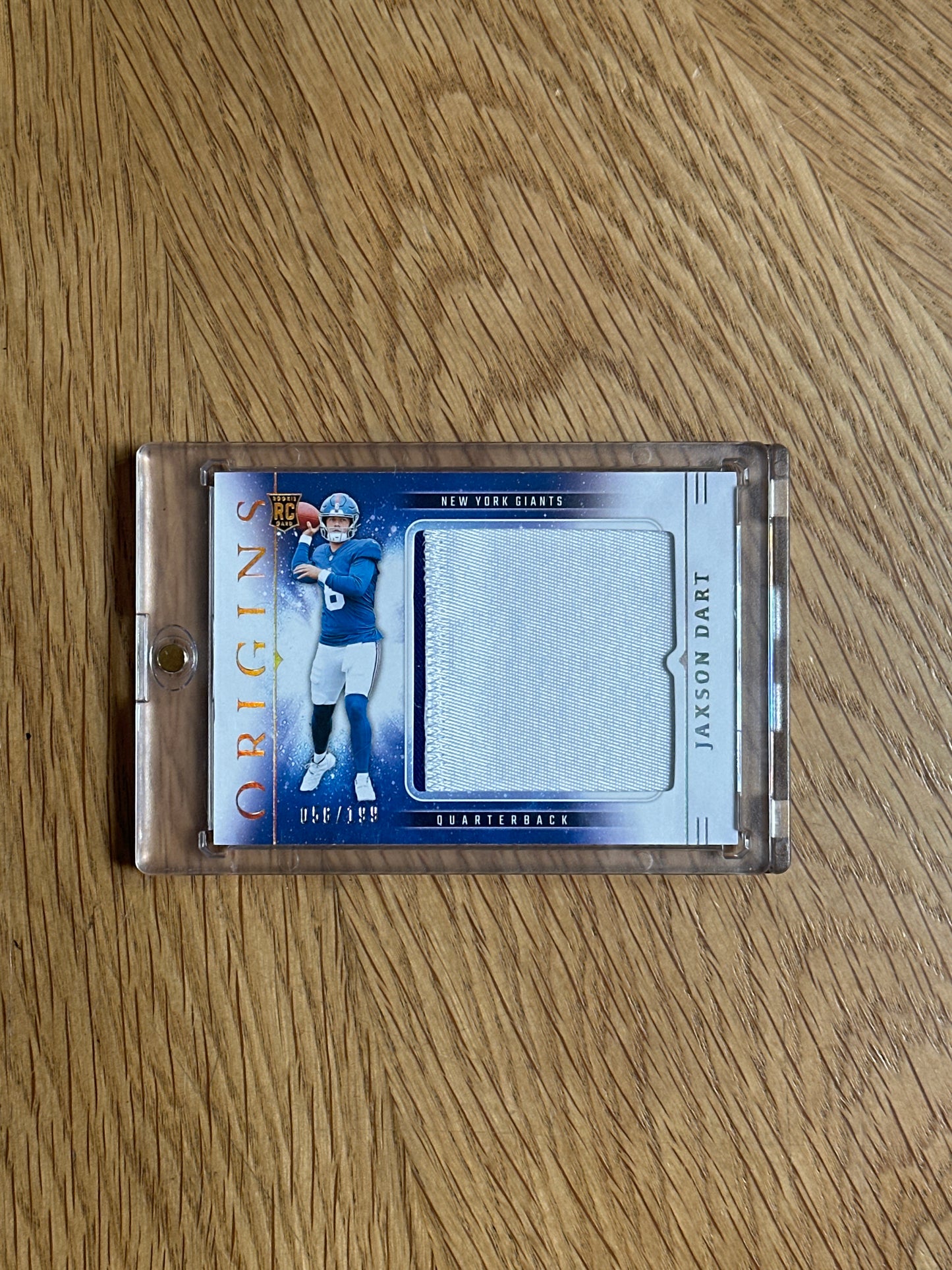 Singles: Football Cards- 2025 Origins Jaxson Dart Patch /199