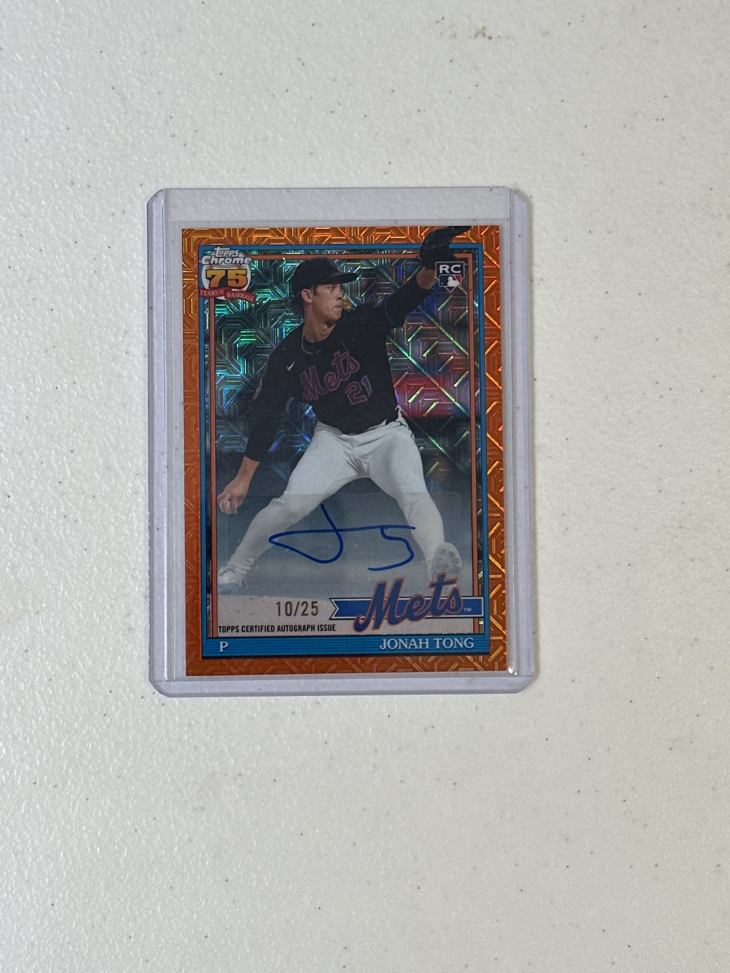 Singles: Baseball Cards- 2026 Topps Jonah Tong Silver Pack Auto /25
