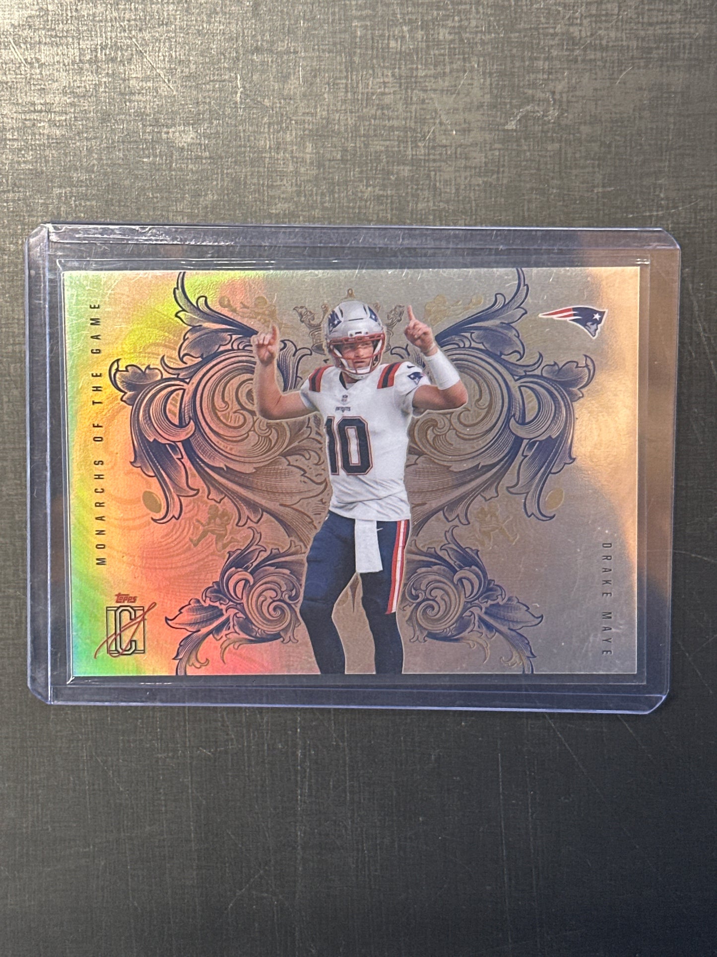 Singles: Football Cards- 2025 Topps Signature Class Drake Maye Monarchs Of The Game SSP