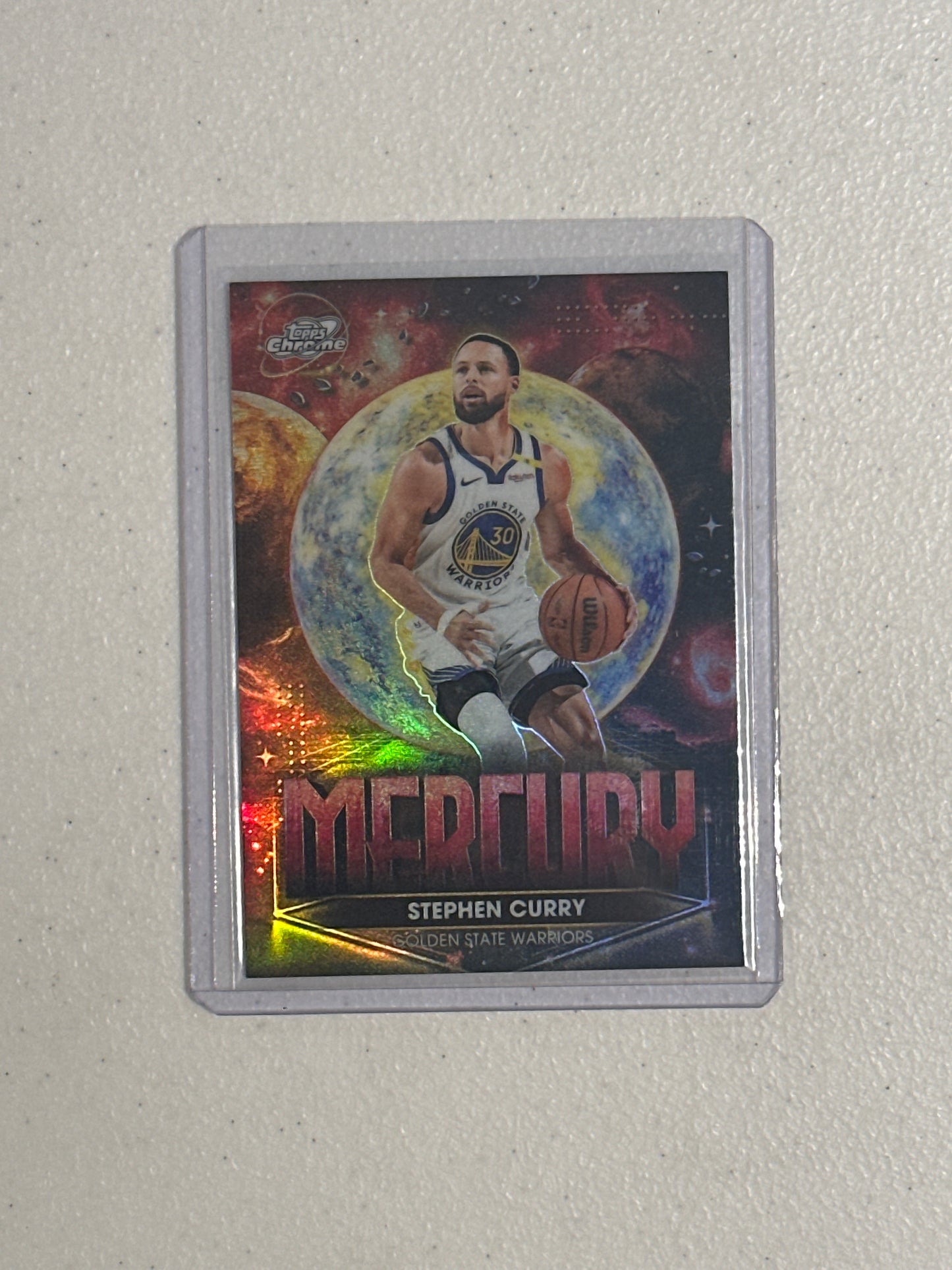 Singles: Basketball Cards- 2026 Topps Chrome Cosmic Stephen Curry Mercury SSP