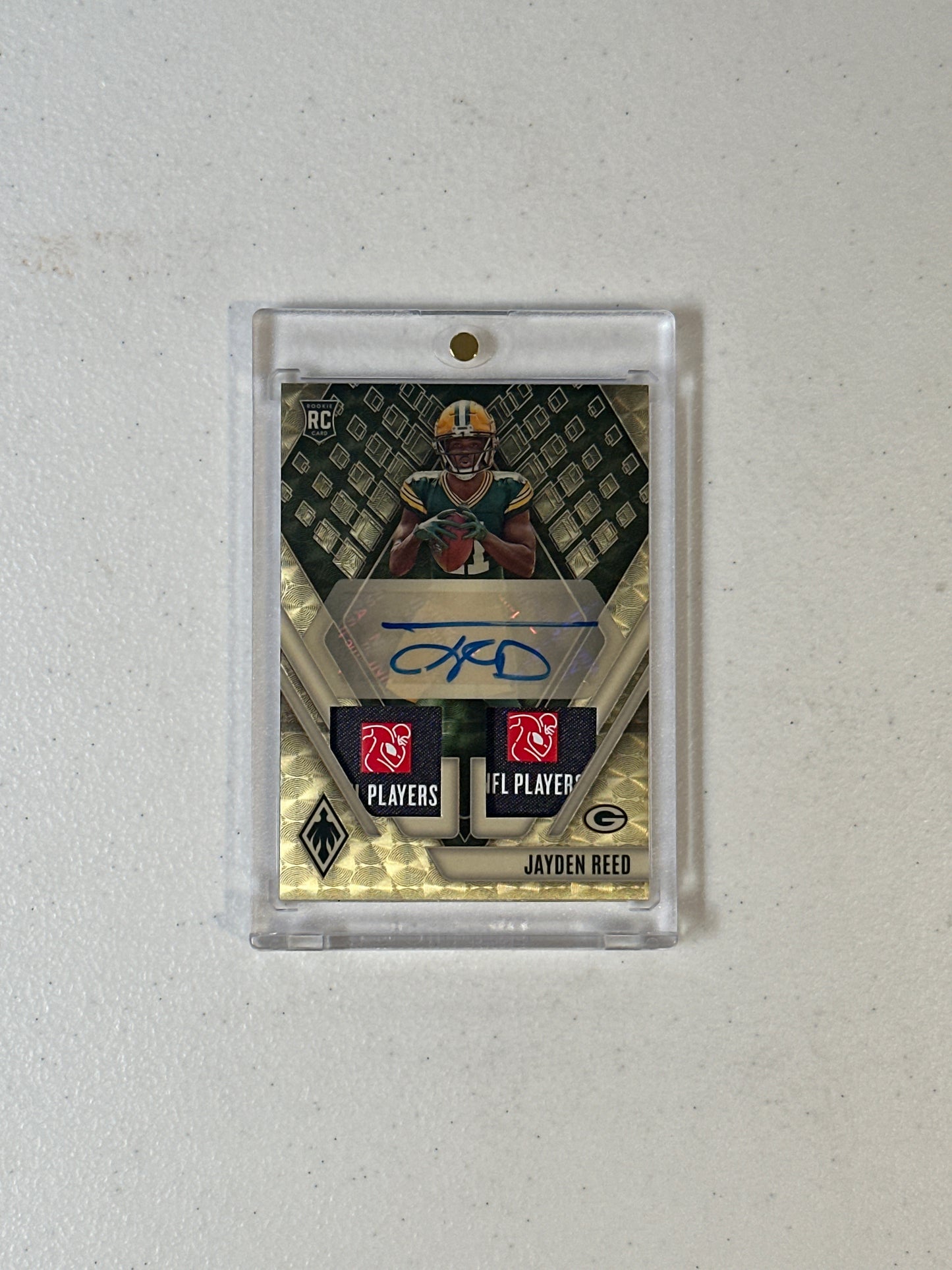 Singles: Football Cards- 2023 Phoenix Jayden Reed Dual Patch Autograph 1/1