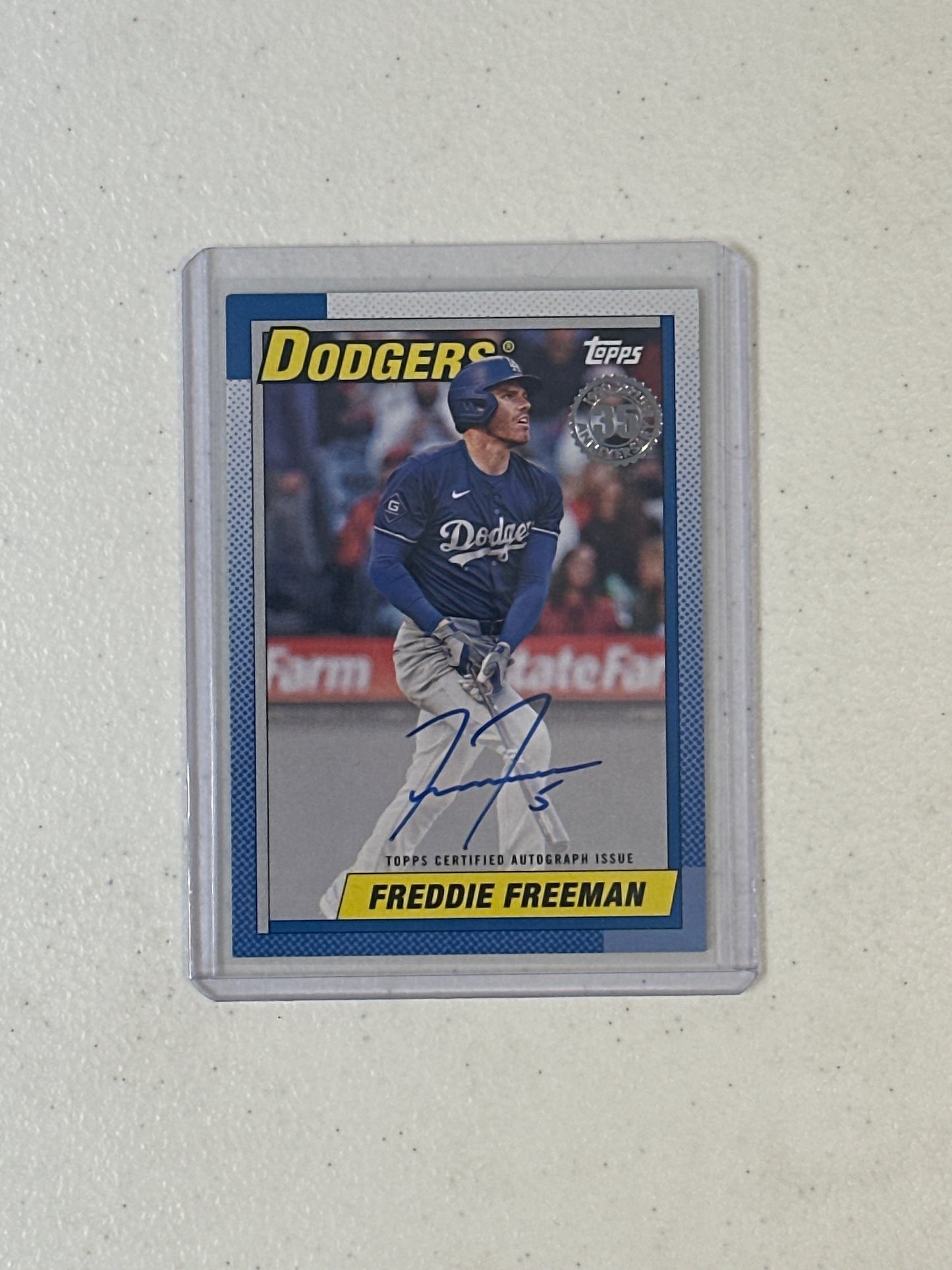 Singles: Baseball Cards- 2025 Topps Update Freddie Freeman 1990 Autograph