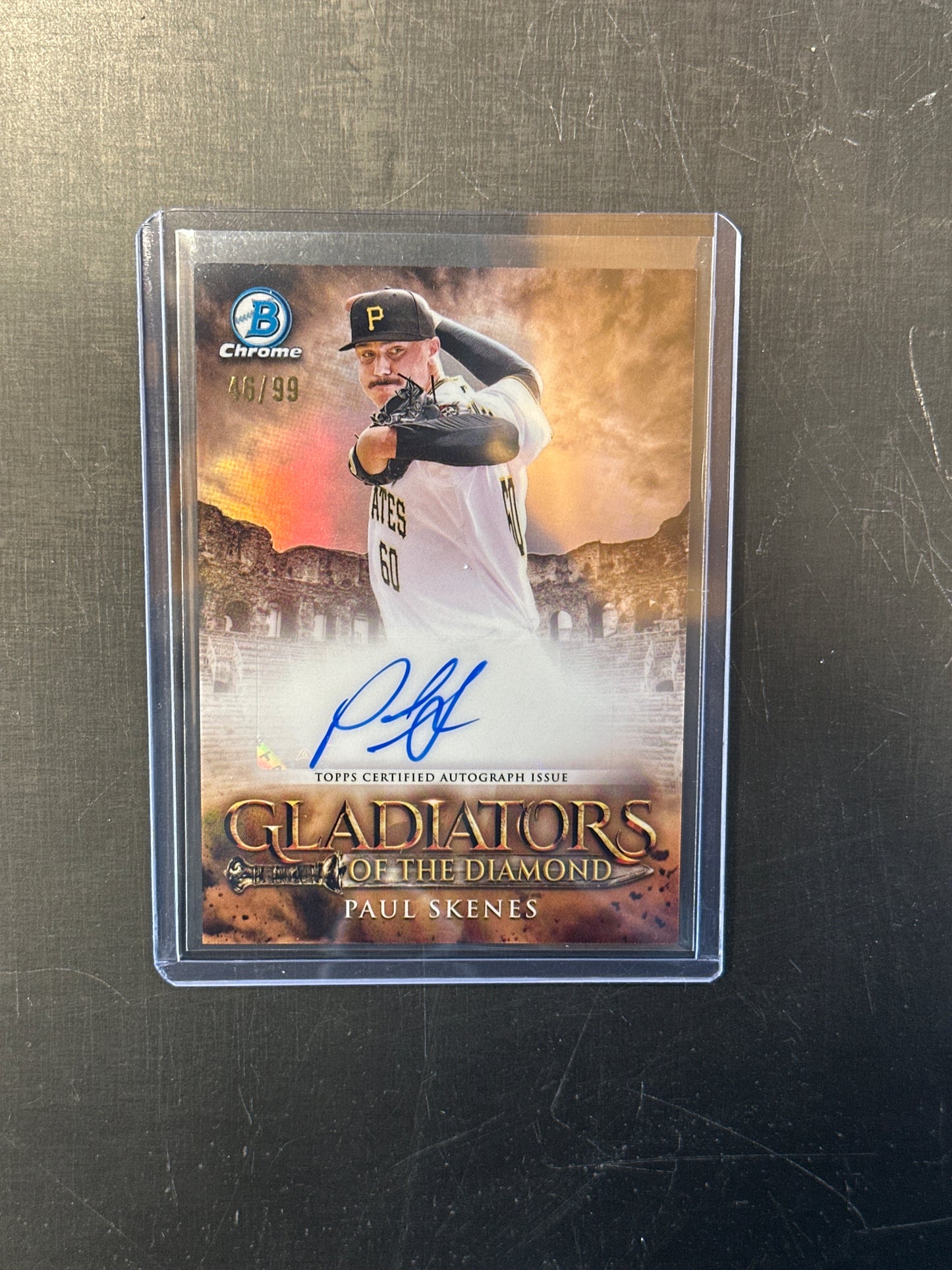 Singles: Baseball Cards- 2024 Bowman Paul Skenes Gladiators Of The Diamond Auto /99