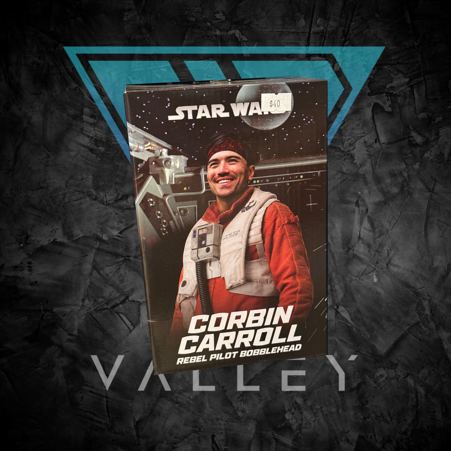 Collectible Figures: Star Wars - "Corbin Carroll" - Rebel Pilot BOBBLEHEAD