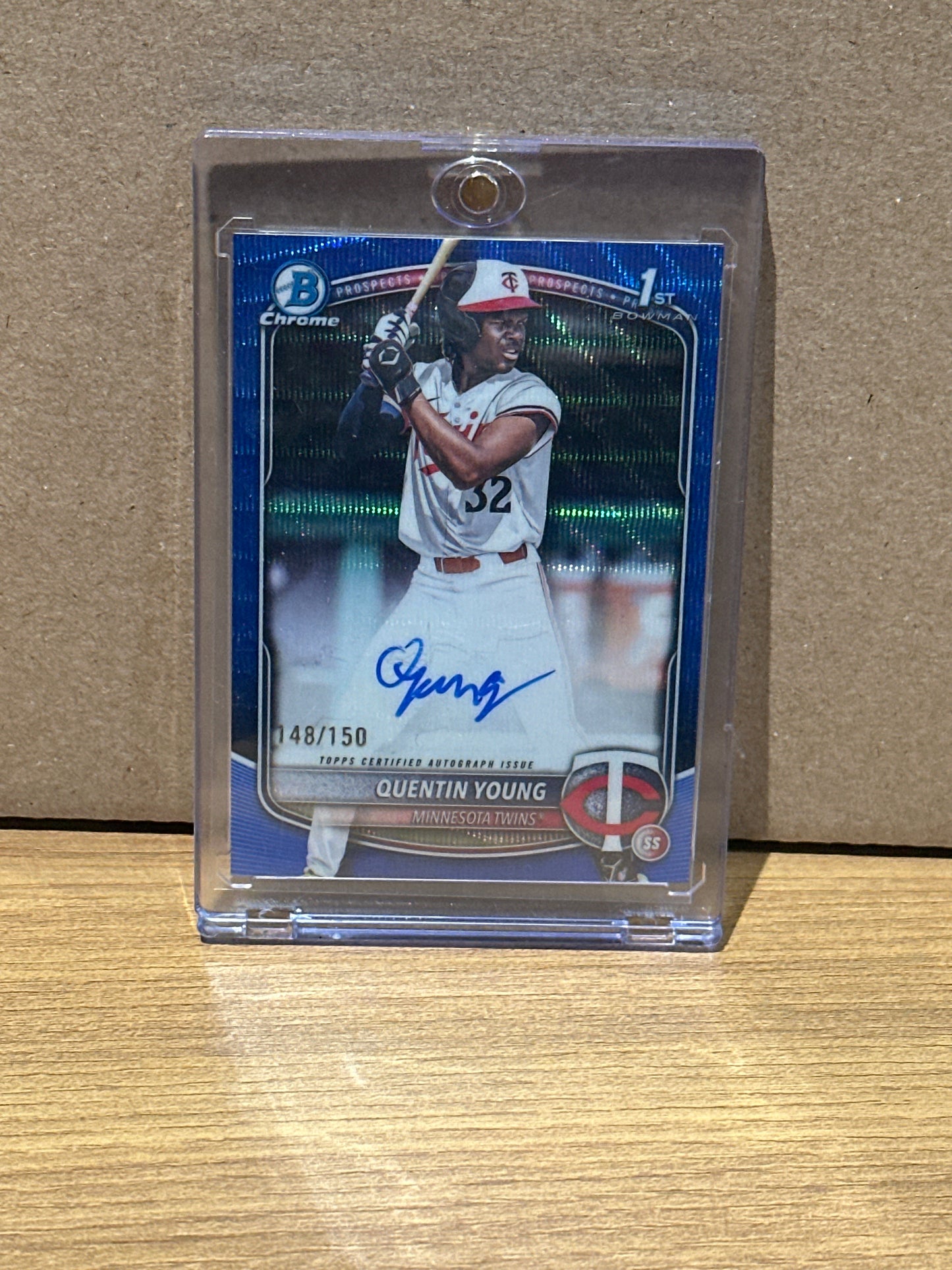 Singles: Baseball Cards- 2025 Bowman Chrome Quentin Young Bowman 1st Autograph /150