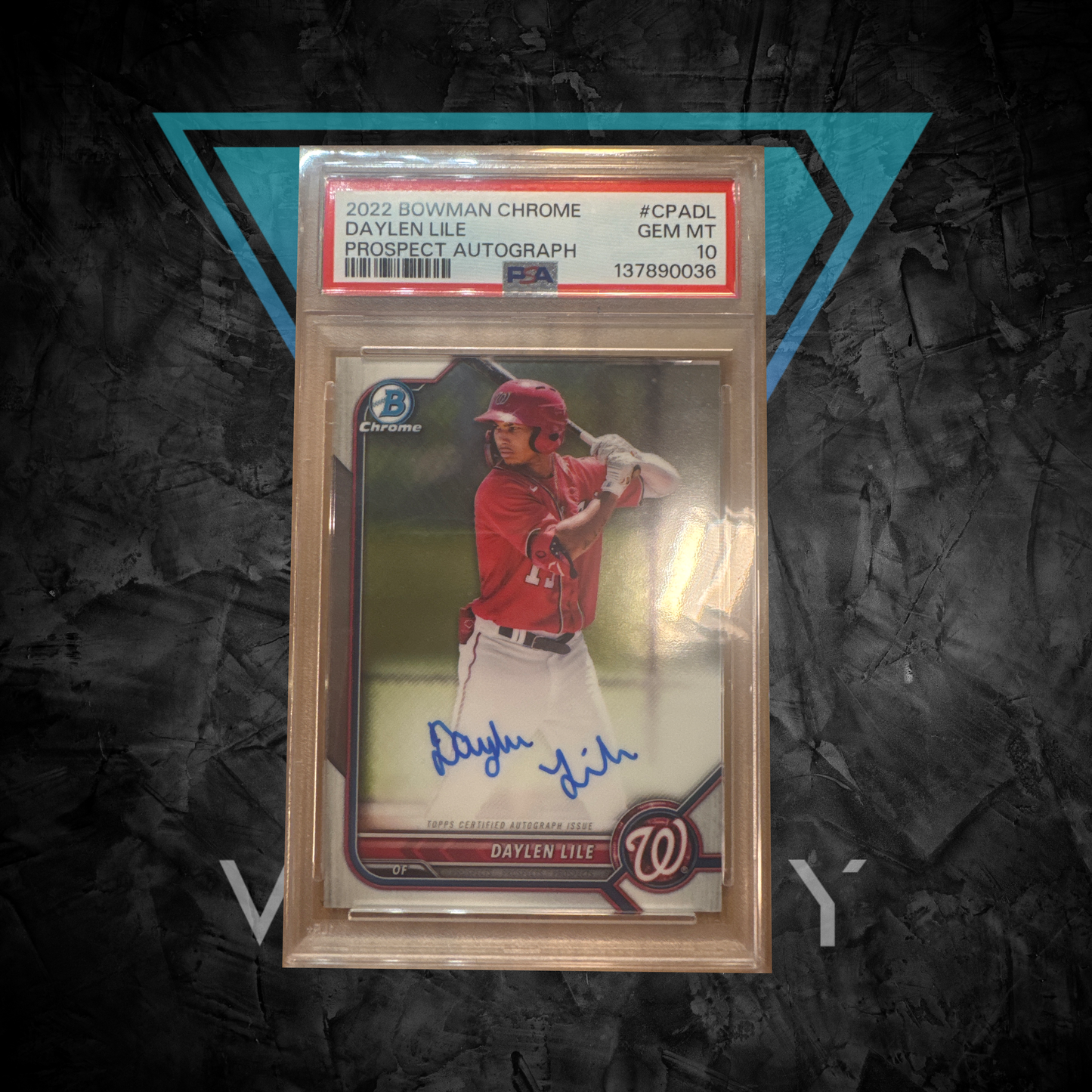 PSA: Baseball Cards - PSA 10- 2022 Bowman Chrome Daylen Lile Autograph