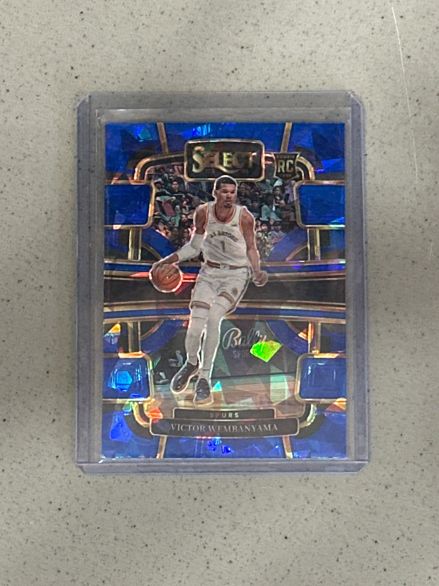 Singles: Basketball Cards- 2023 Select Victor Wembanyama Blue Ice