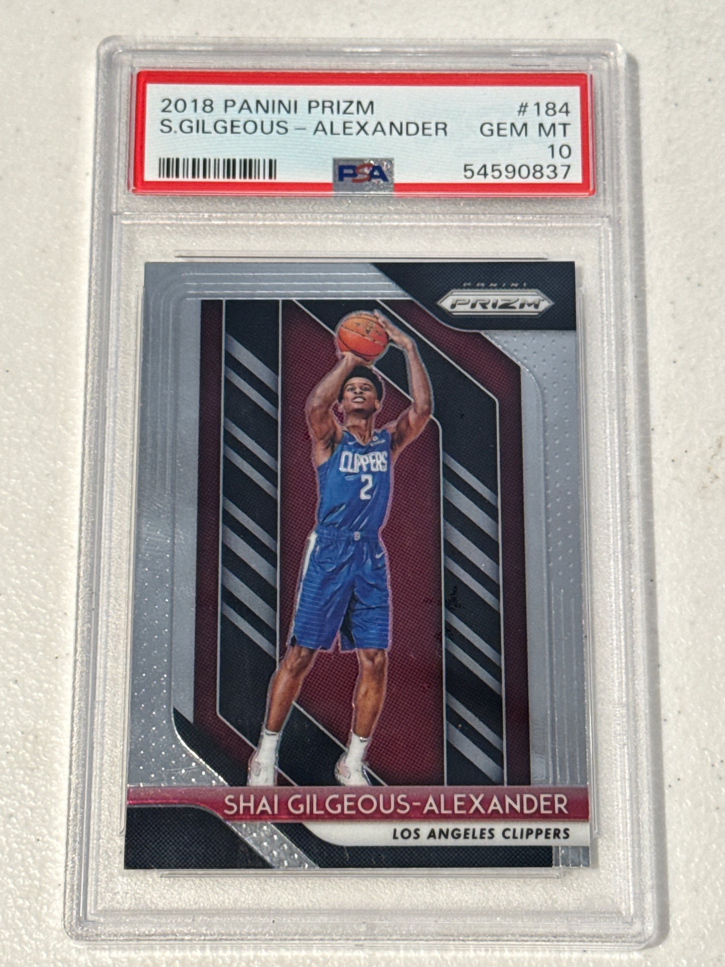 PSA: Basketball Cards - Panini Prizm 2018 Shai Golgeous Alexander - PSA 10