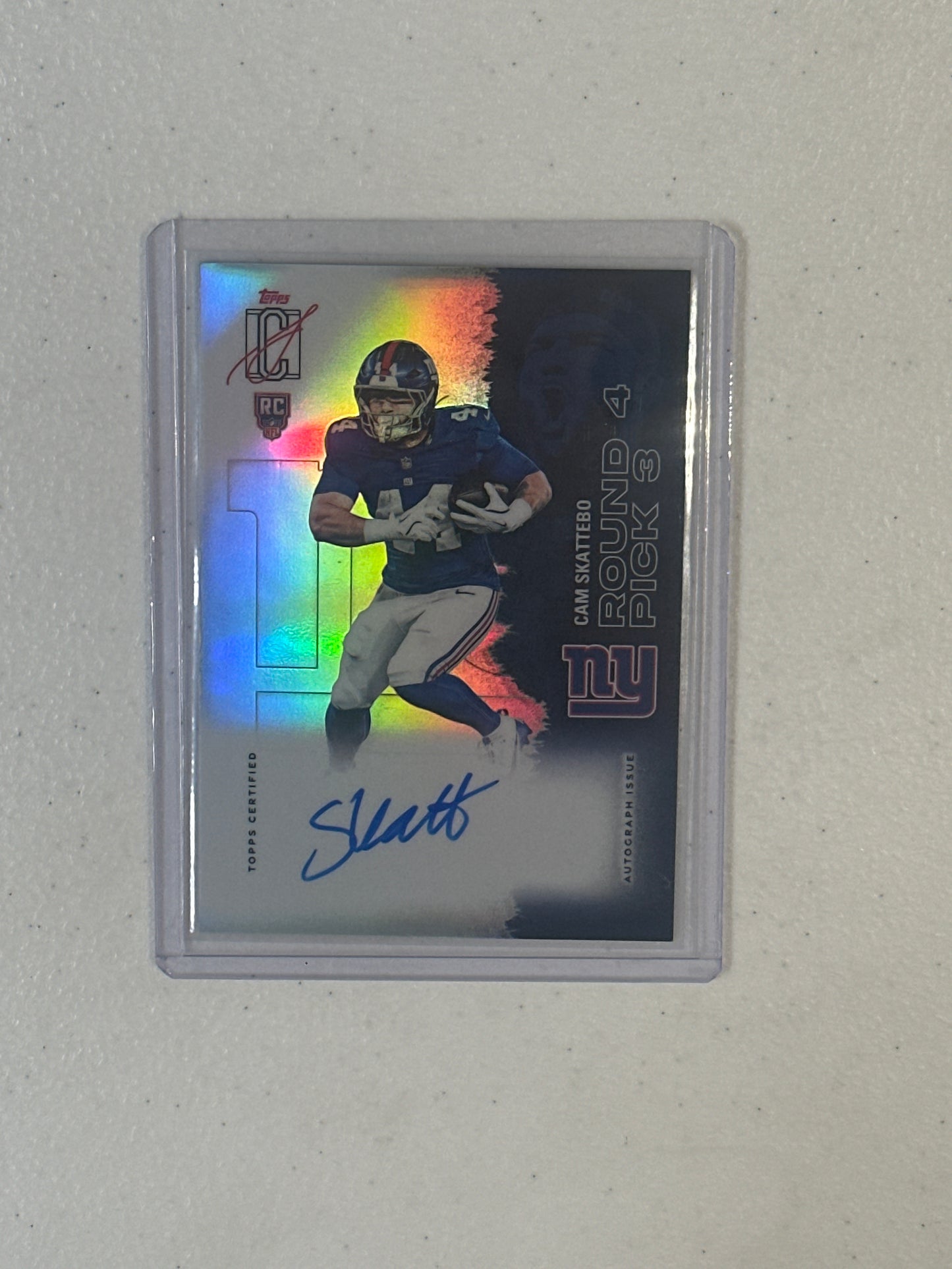 Singles: Football Cards- 2025 Topps Signature Class Cam Skattebo Chrome Autograph