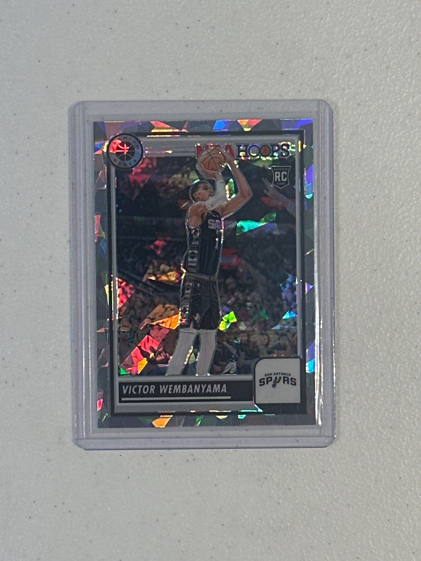 Singles: Basketball Cards- 2023 NBA Hoops Victor Wembanyama Cracked Ice