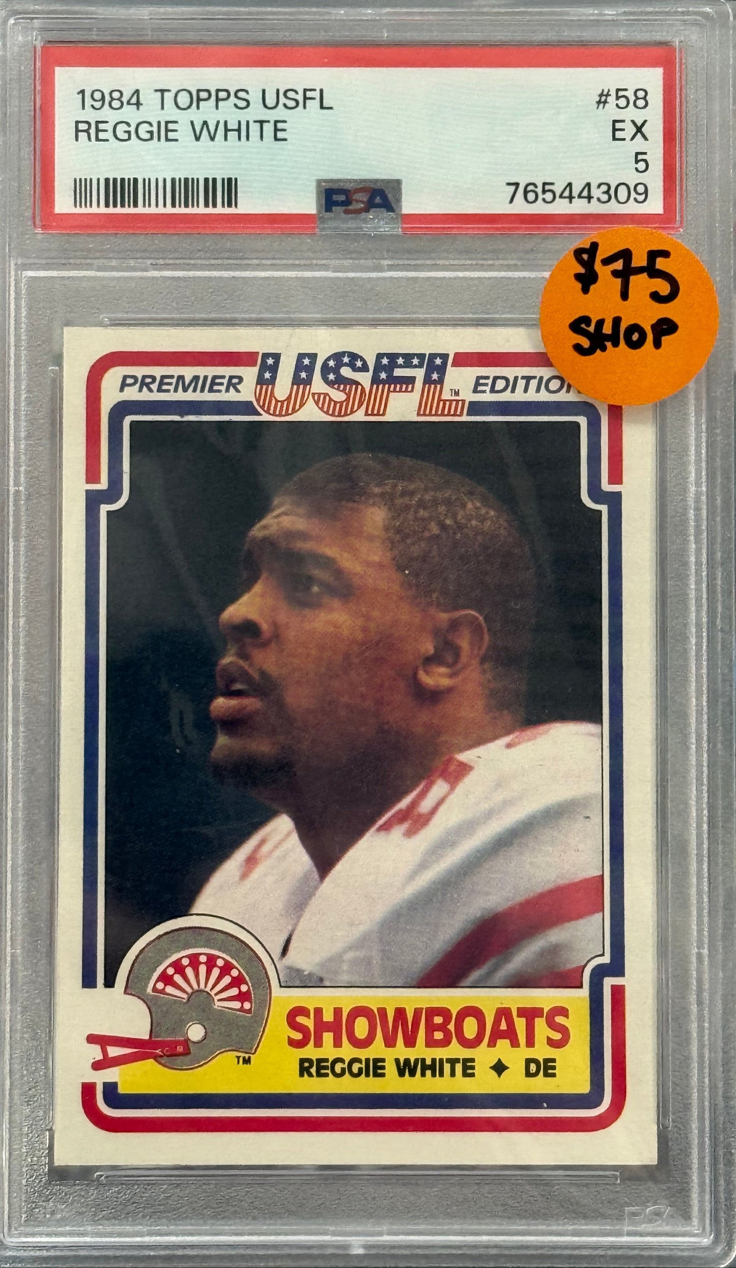 PSA: Football Cards - EX 5 - 1984 Topps Reggie White