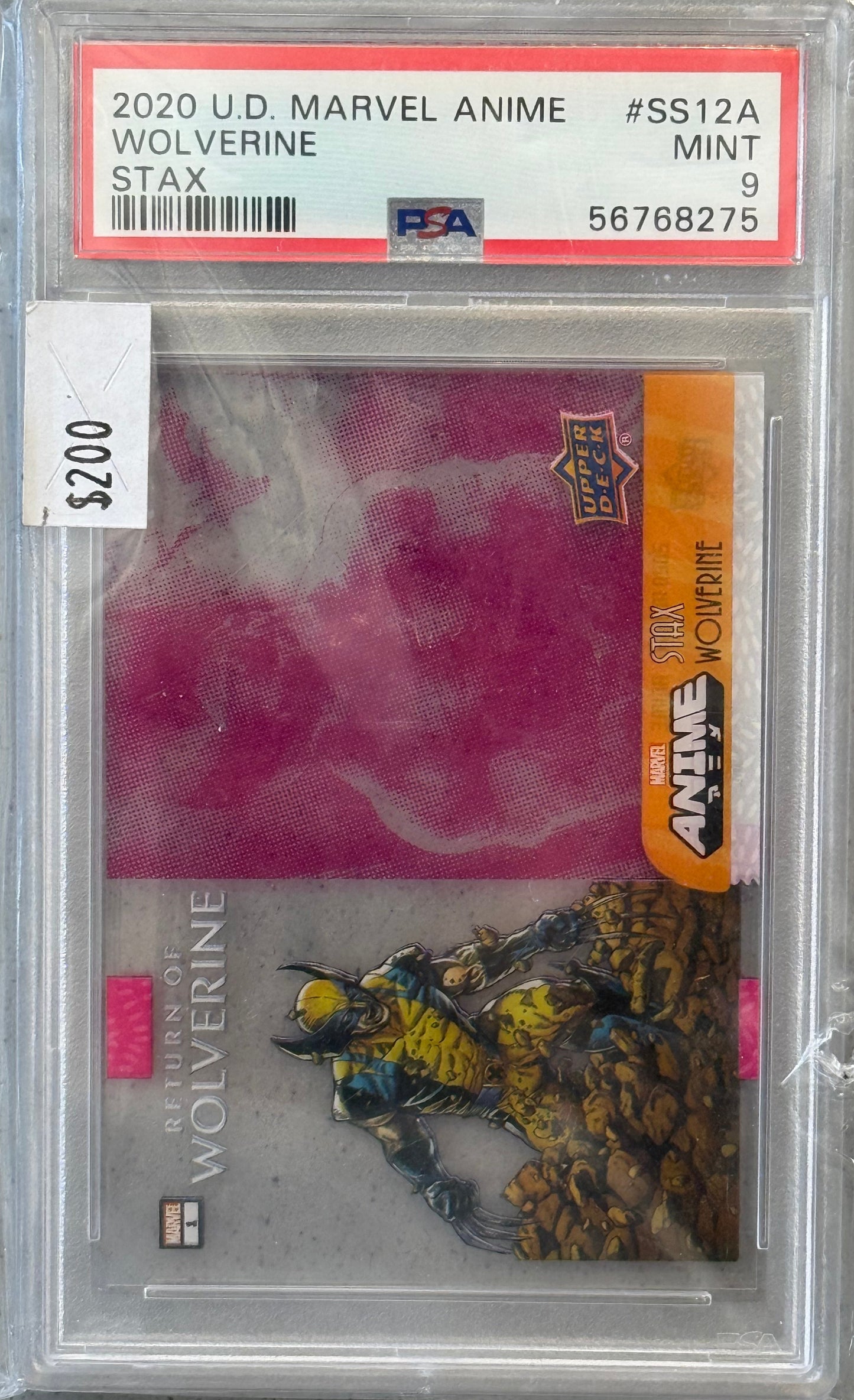 PSA: Marvel Cards - MINT 9 - 2020 UD Marvel Anime Wolverine STAX #SS12A