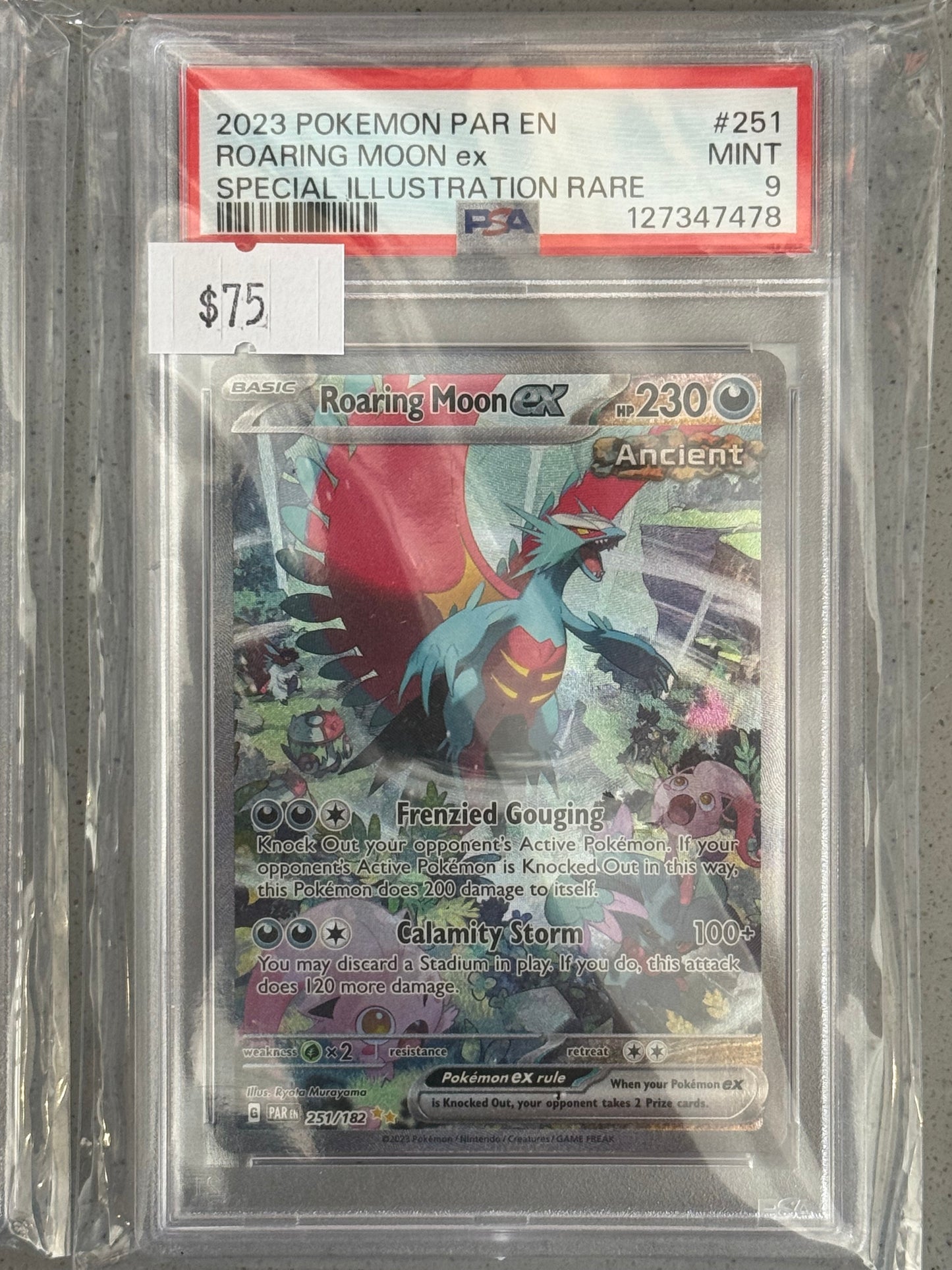 PSA: Pokémon TCG - MINT 9 - 2023 PAR EN Roaring Moon EX Special Illustration Rare - #251