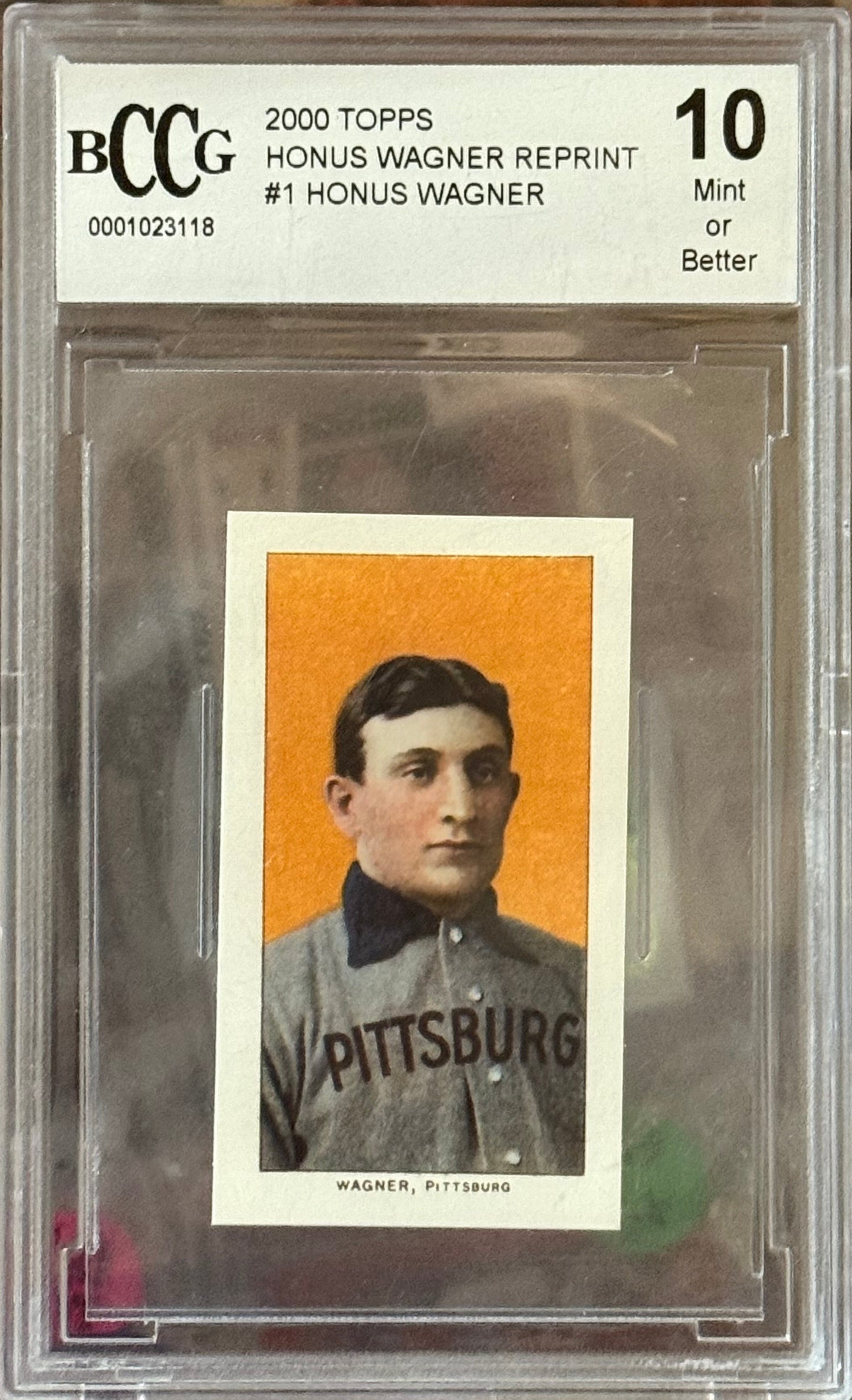 PSA: Baseball Cards (BCCG) - MT 10 - 2000 Topps Honus Wagner Reprint #1