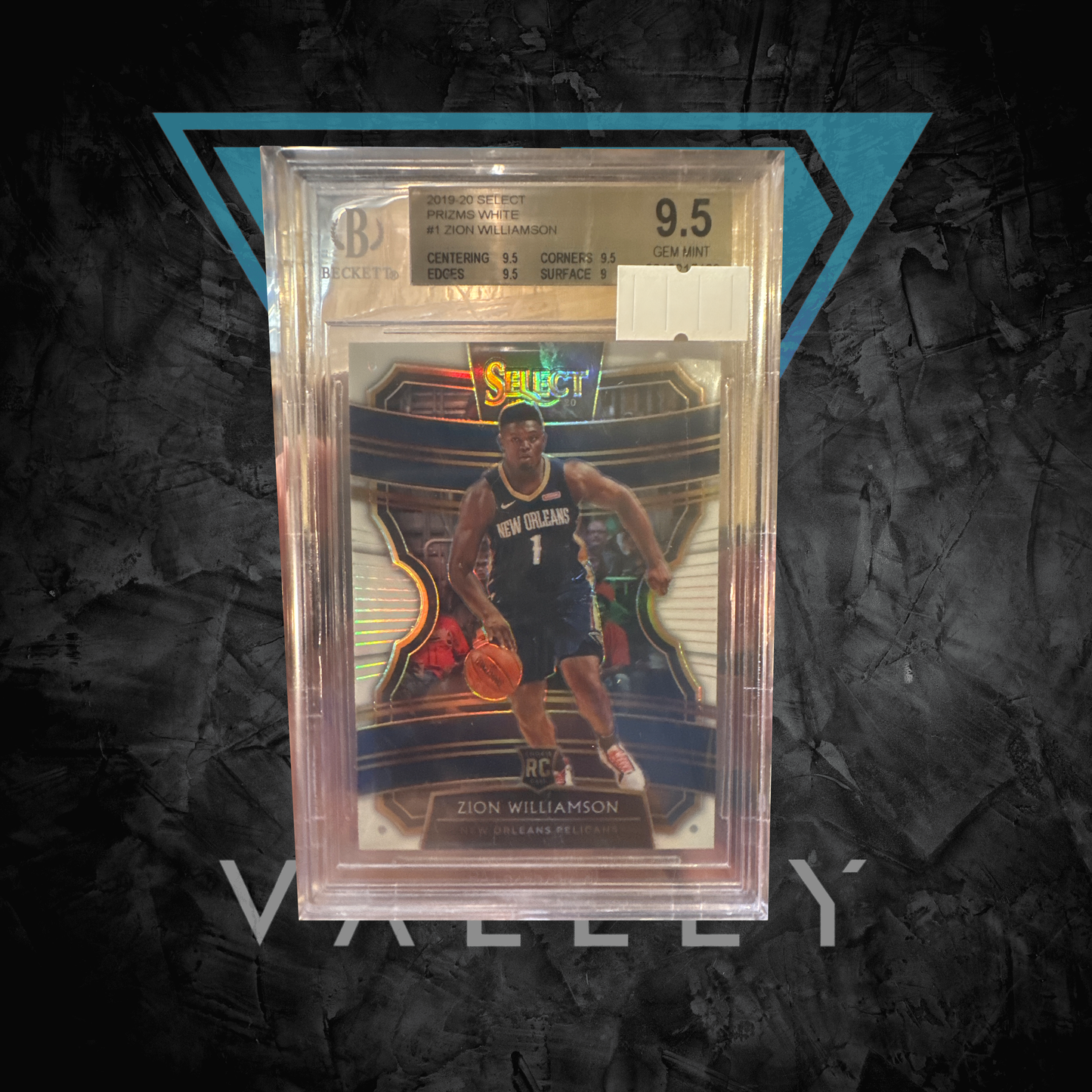 PSA: Basketball Cards - BGS 9.5 - 2019 Panini Select Zion Williamson white /149 bookend