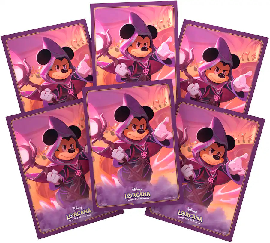 Card Sleeves: Disney Lorcana- Reign of Jafar- Mickey Mouse, Wayward Sorcerer (65ct)