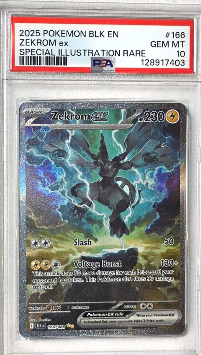 PSA: Pokémon Cards - Zekrom ex Special Illustration Rare 166/086 PSA 10