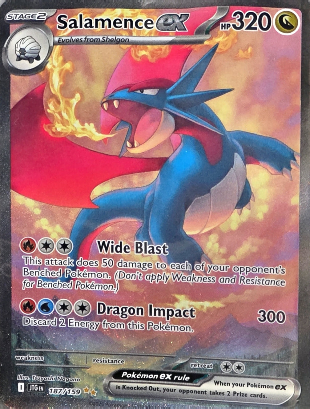 Singles: Pokemon Cards - Salamence ex Special Illustration Rare 187/159