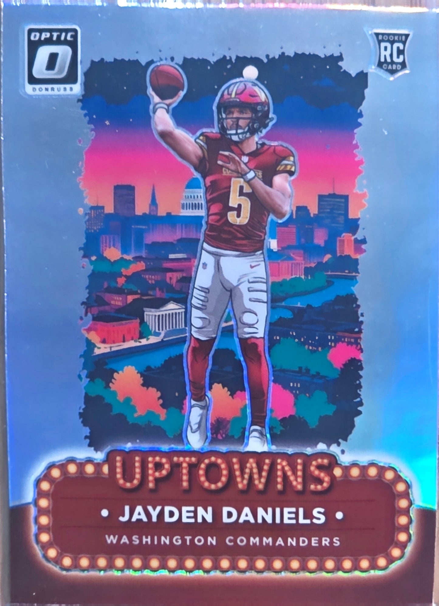 Singles: Football Cards- 2024 Donruss Optic Jayden Daniels Uptown