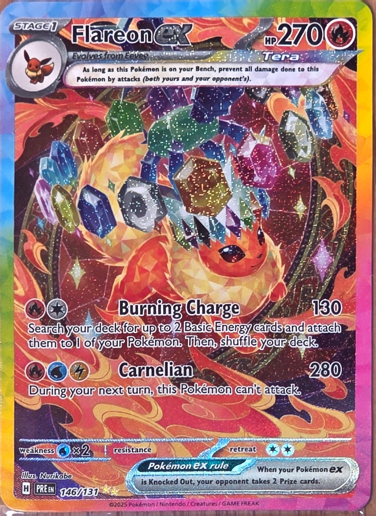 Singles: Pokemon Cards - Flareon ex Special Illustration Rare 146/131