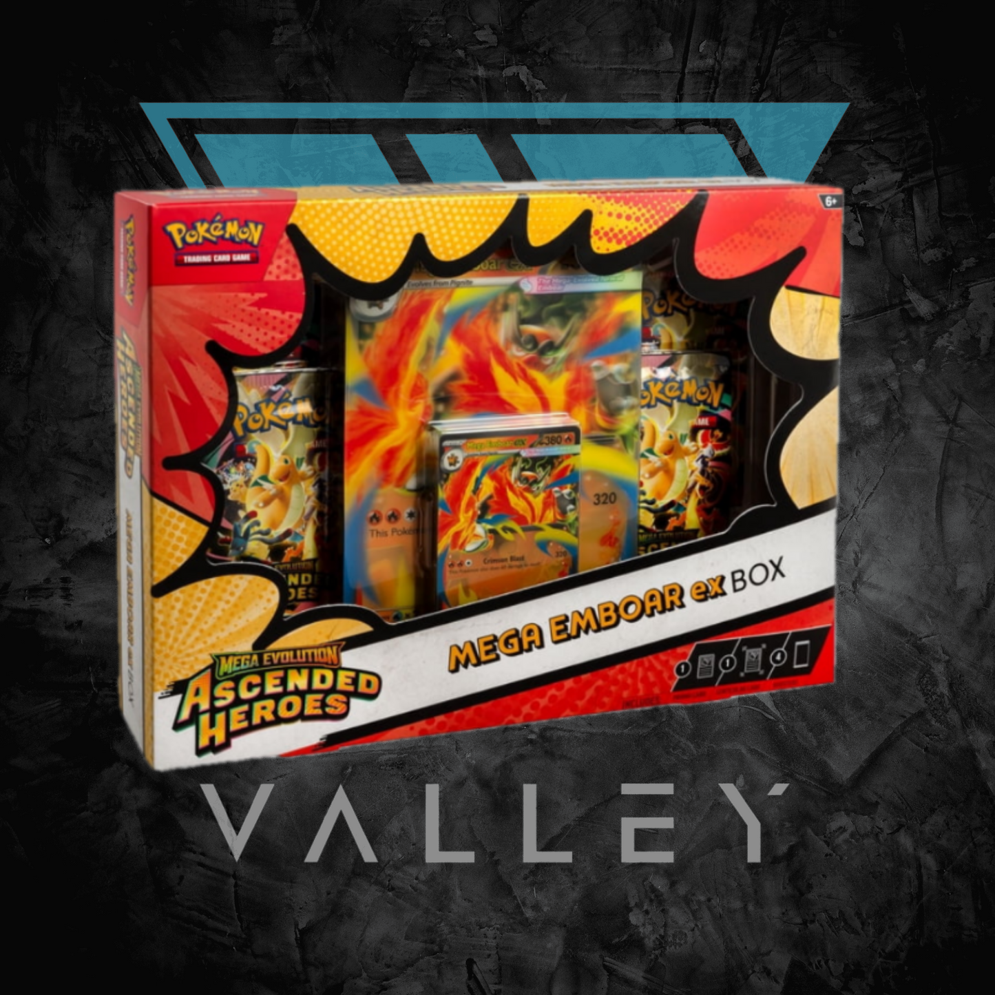 Pokemon TCG: ME: Ascended Heroes - Mega Emboar ex Box