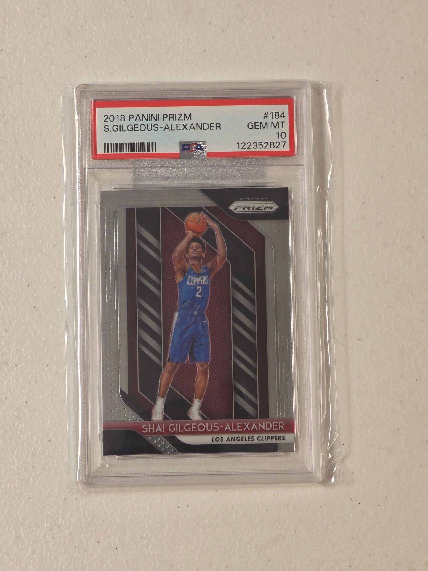 PSA: Basketball Singles - 2018 Prizm Shai Gilgeous Alexander PSA 10