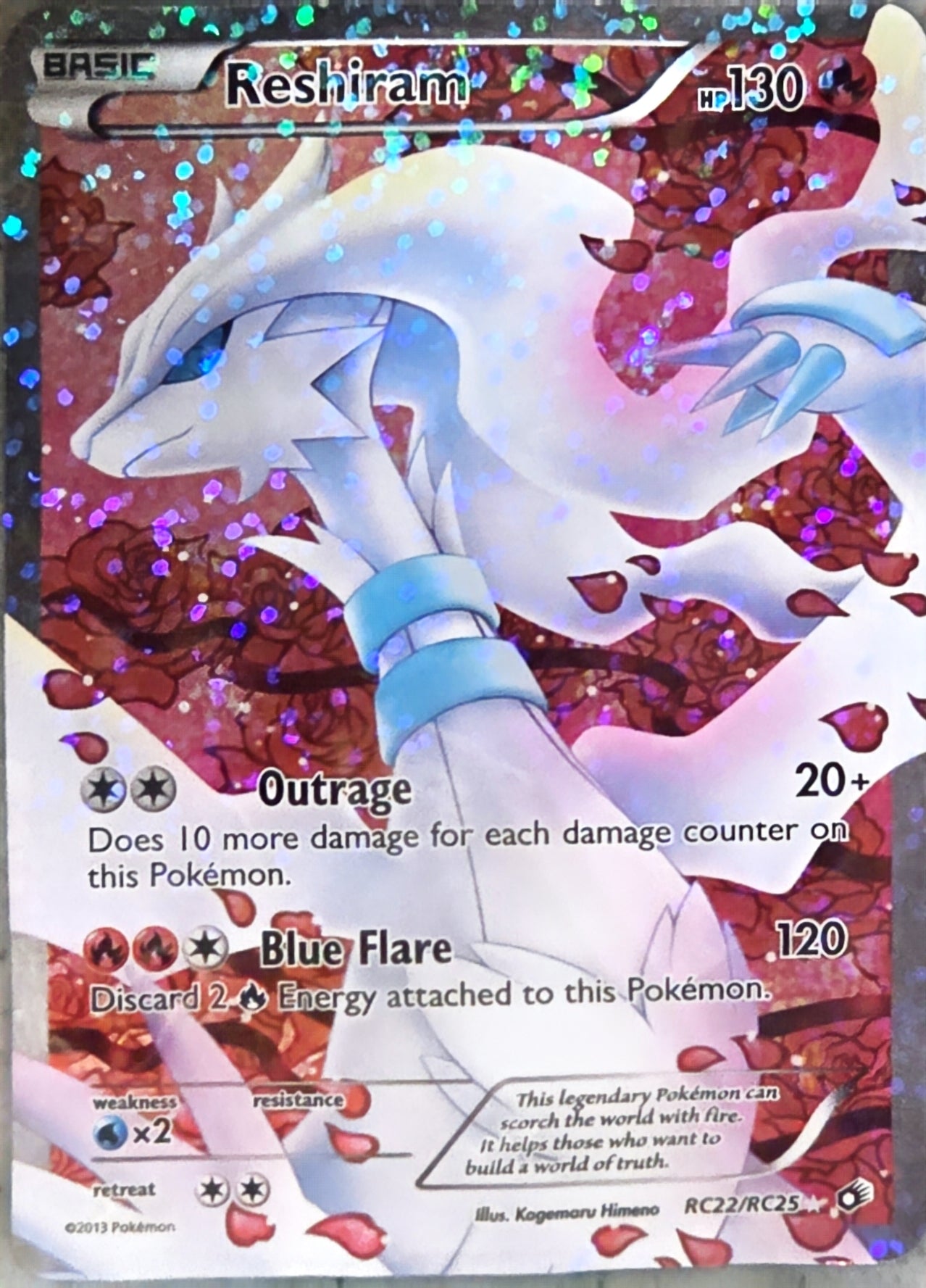 Singles: Pokemon Cards - Reshiram Ultra Rare RC22/RC25