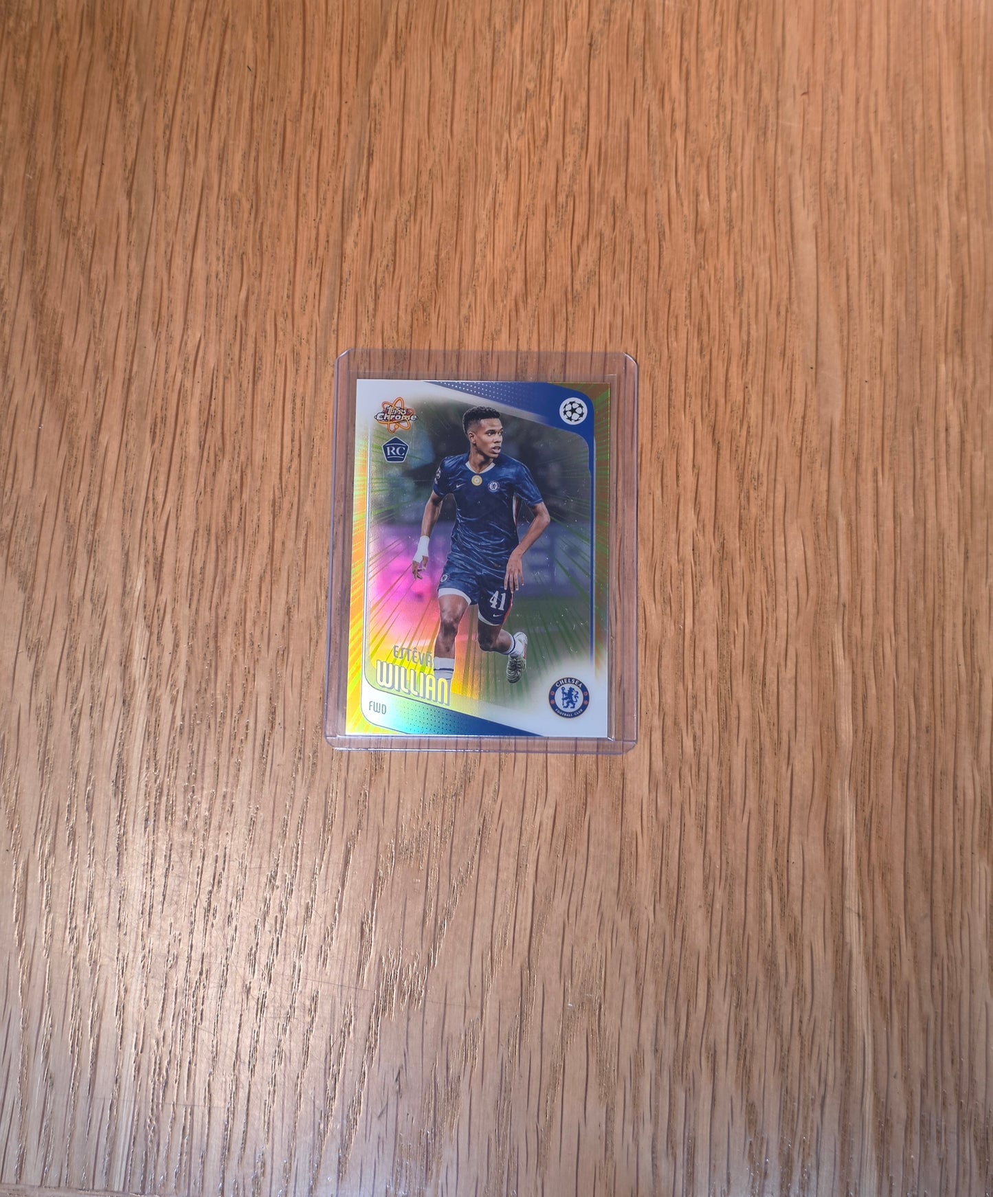 Singles: Soccer Cards- 2025/26 Topps Chrome UEFA Estevao Willian Radiating Rookie