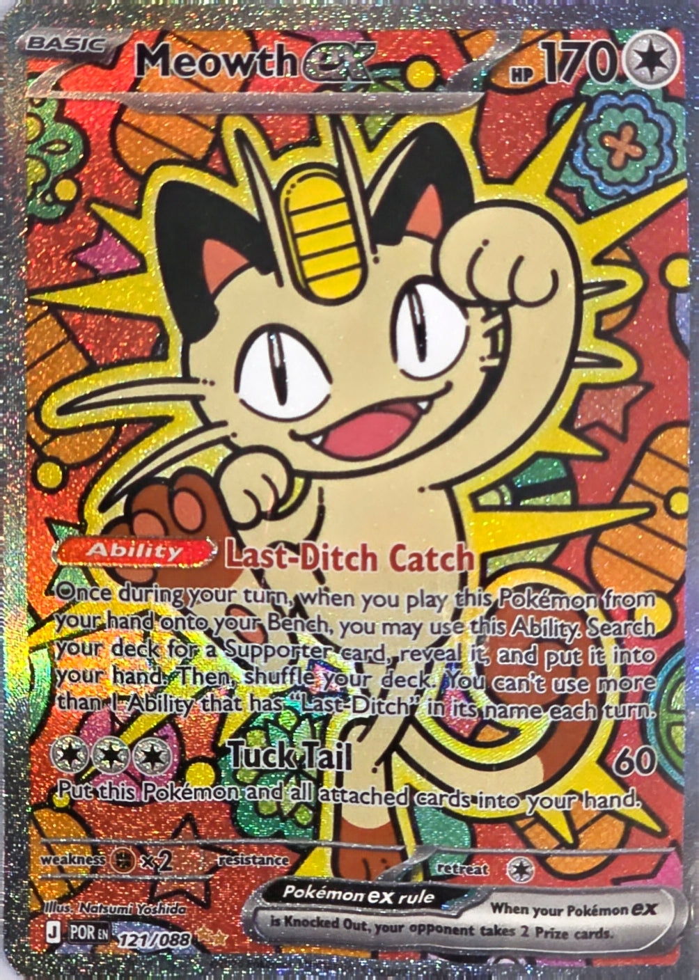 Singles: Pokemon TCG - Meowth ex SIR 121/088
