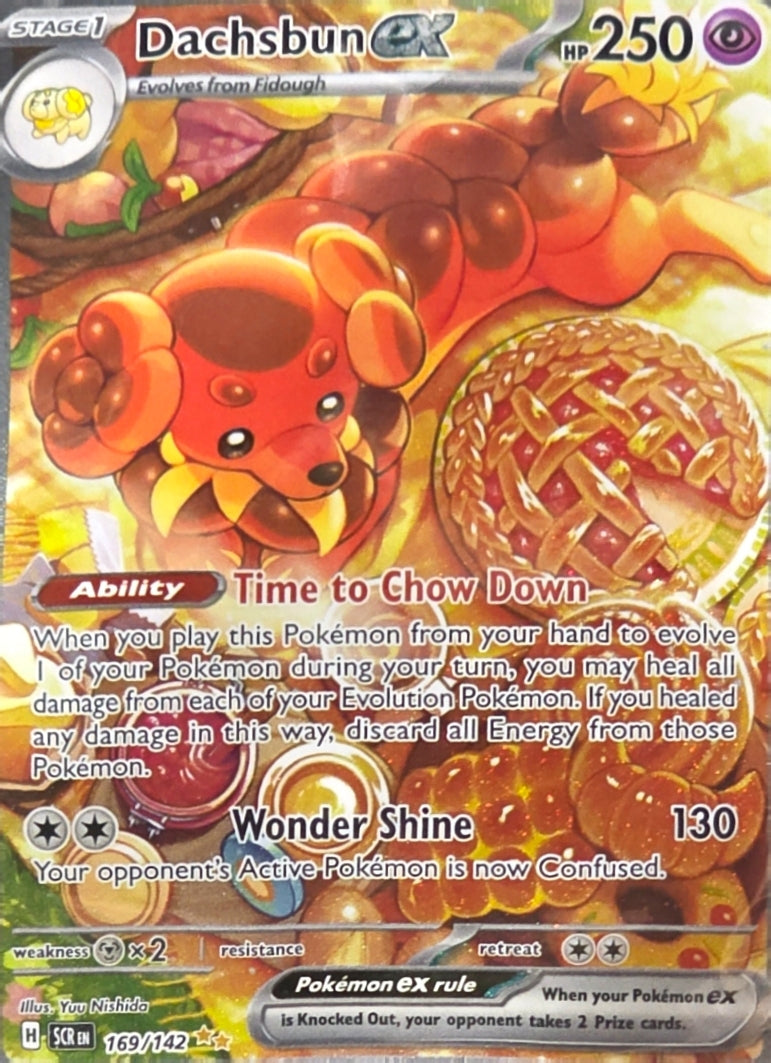 Singles: Pokemon Cards - Dachsbun ex Special Illustration Rare 169/142