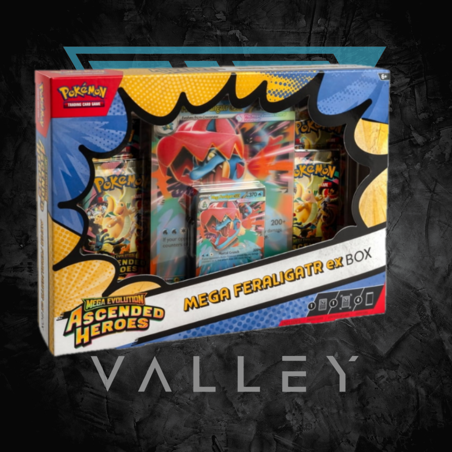 Pokemon TCG: ME: Ascended Heroes - Mega Feraligatr ex Box
