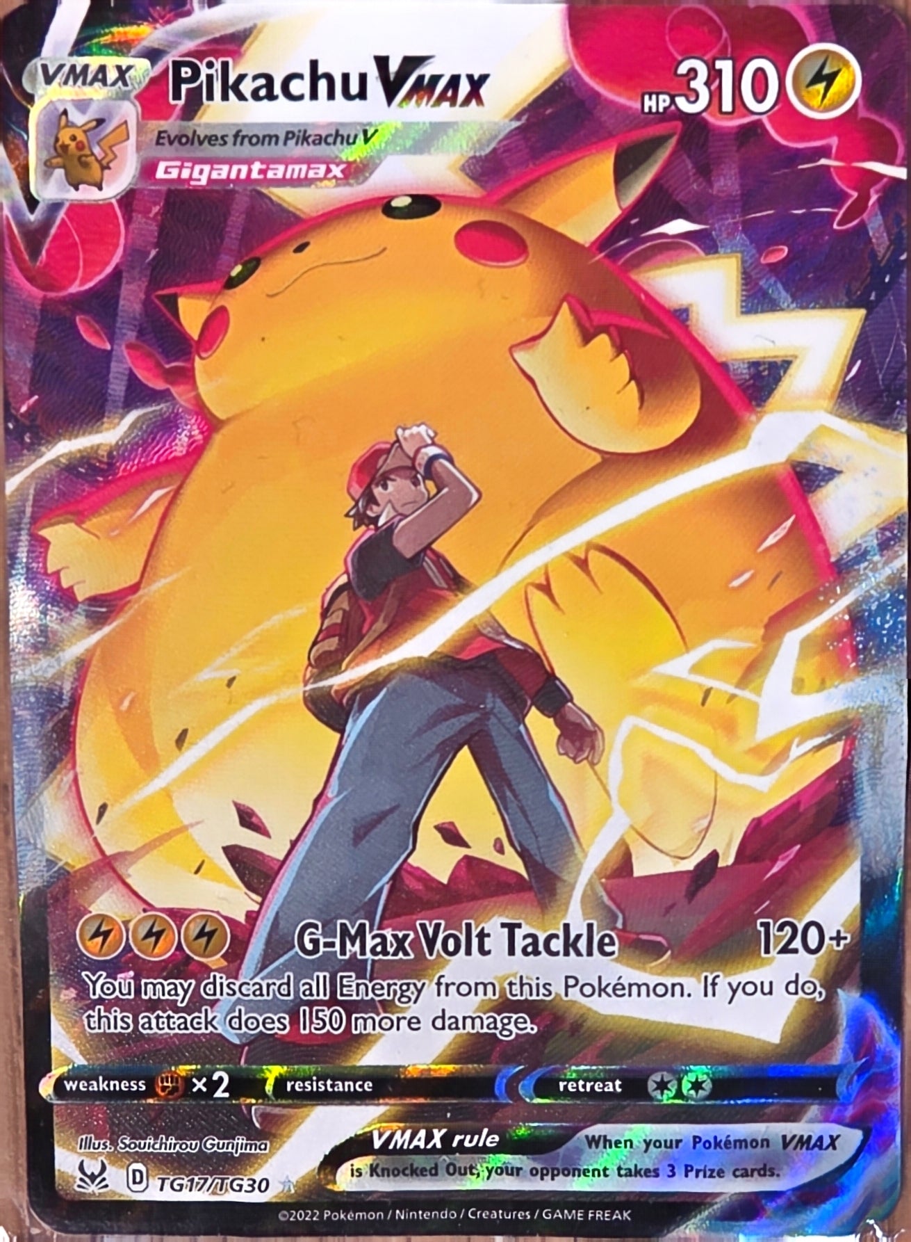 Singles: Pokemon Cards - Pikachu VMax TG17/TG30