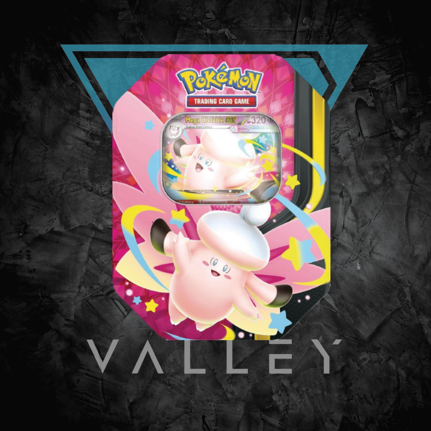 Pokemon TCG: Mega Moonlit Tin - Mega Clefable ex