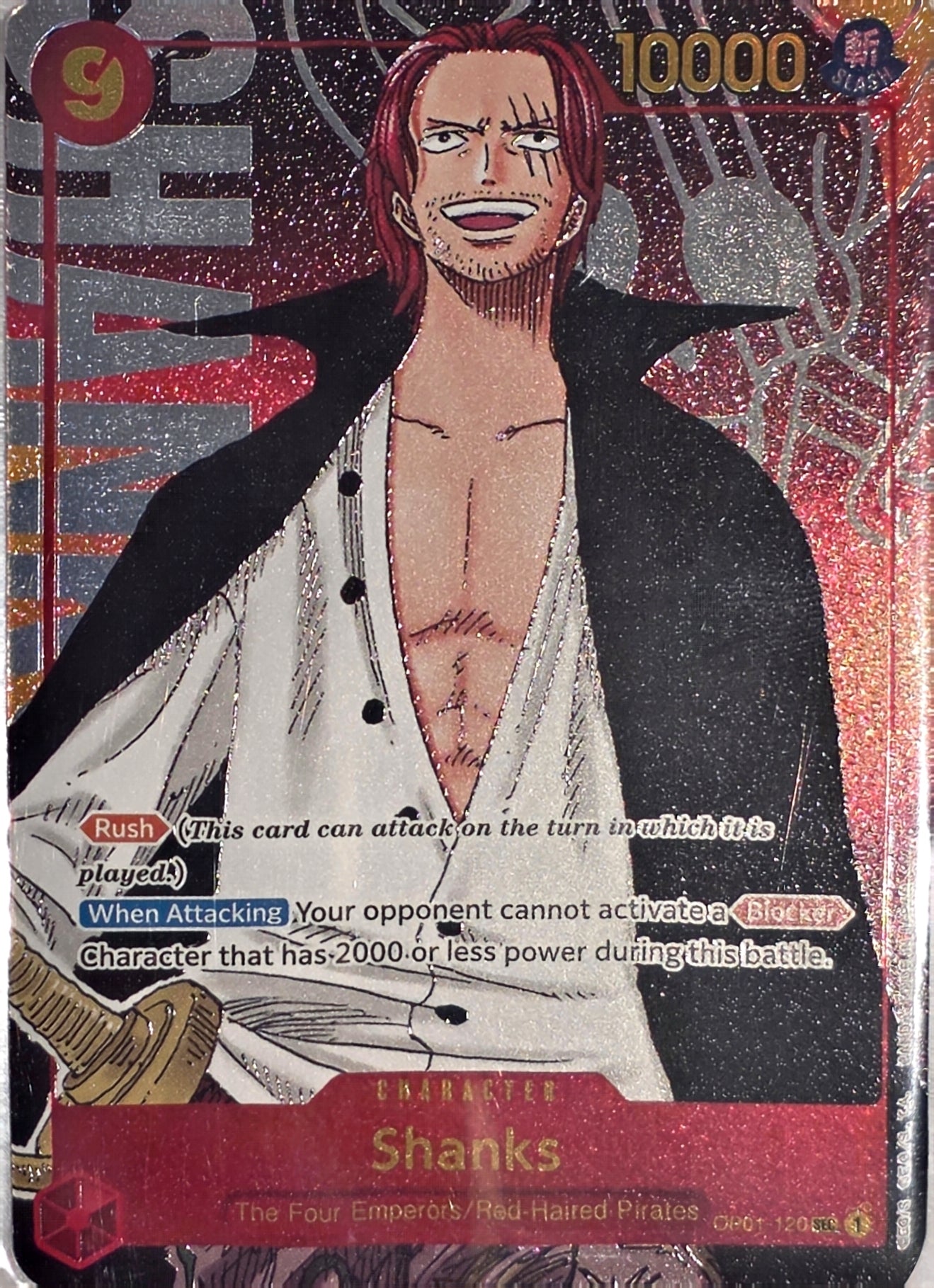 Singles: One Piece Cards- Shanks SEC OP01-120