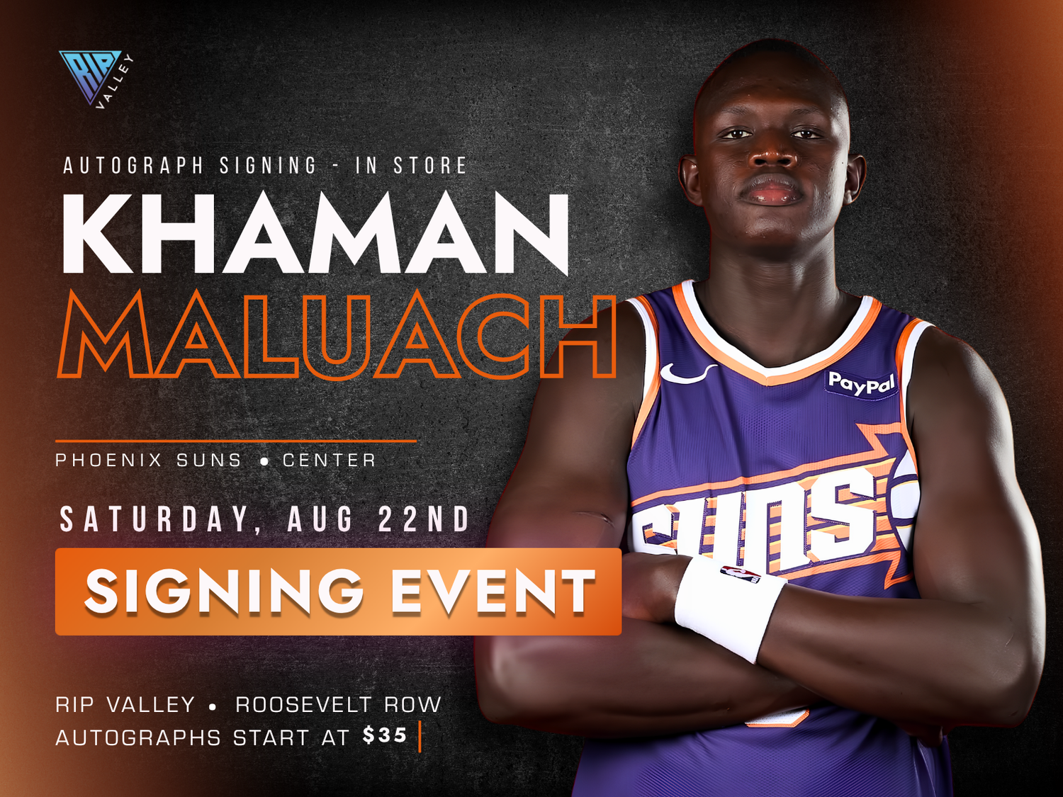 Khaman Maluach Autograph Signing