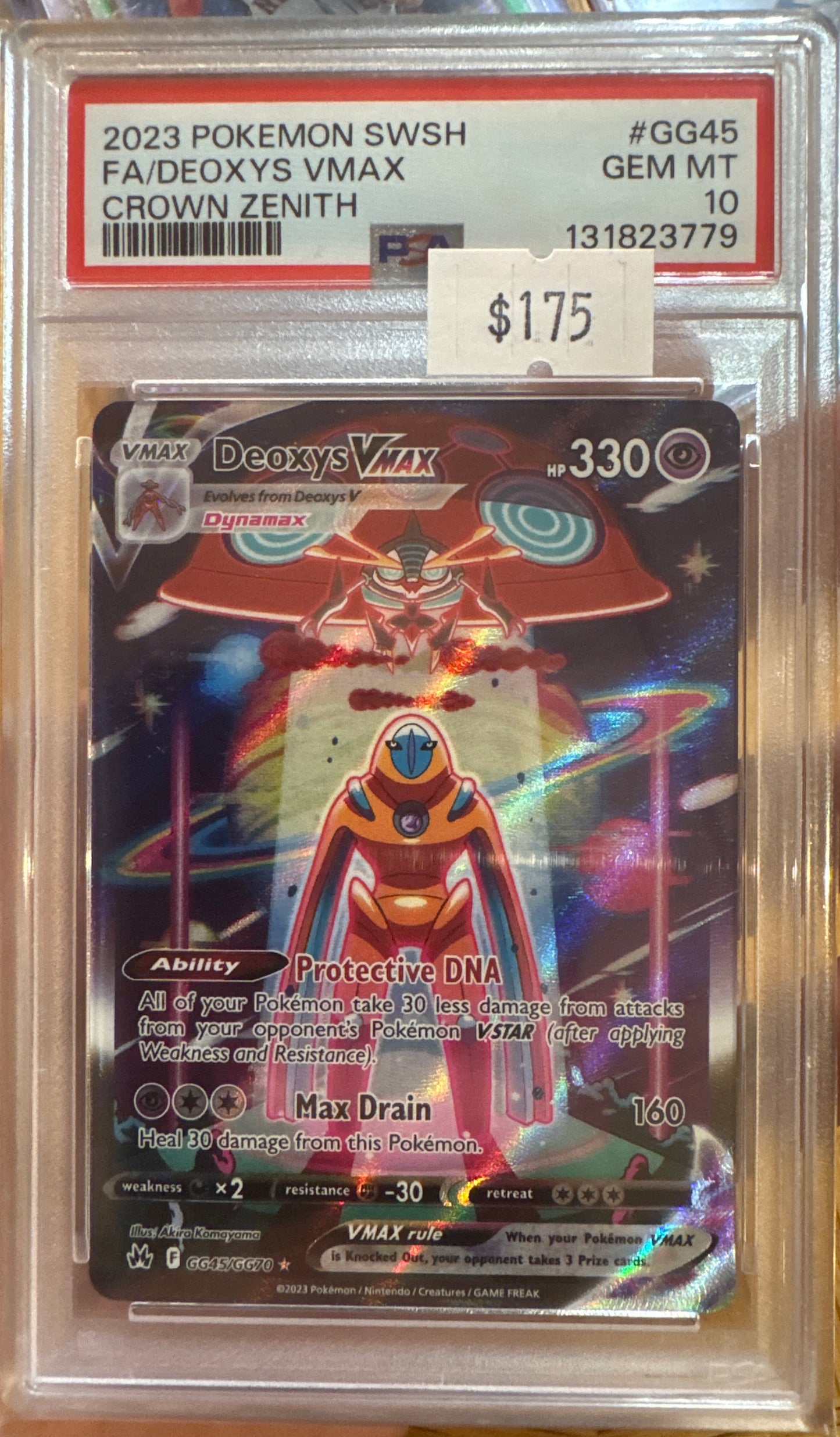 PSA: Pokemon TCG -Gem Mint 10- 2023 Deoxys Vmax