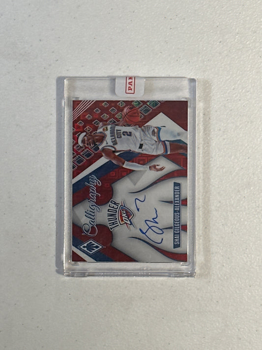 Singles: Basketball Cards- 2023 Phoenix Shai Gilgeous-Alexander Calligraphy Autograph 11/11