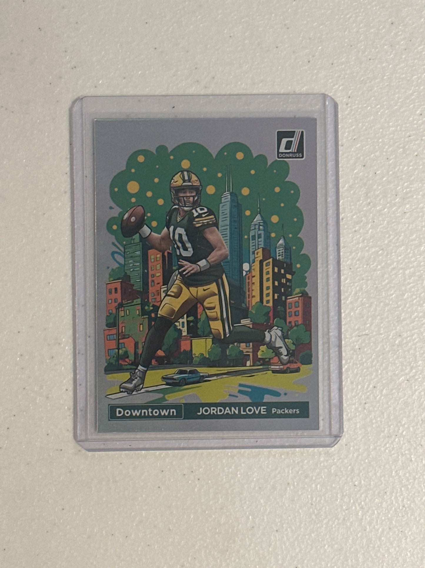 Singles: Football Cards- 2024 Donruss Jordan Love Downtown
