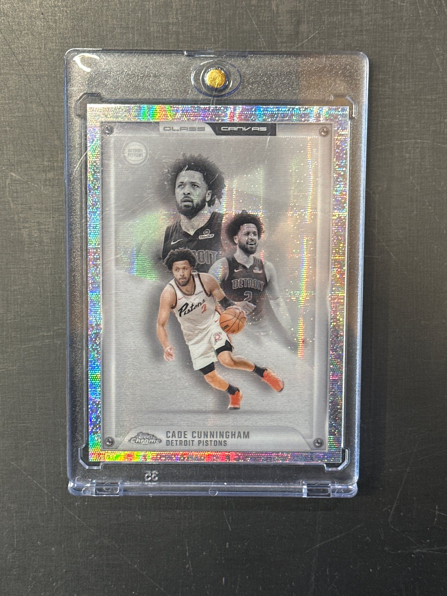 Singles: Basketball Cards- 2025 Topps Chrome Cade Cunningham Glass Canvas