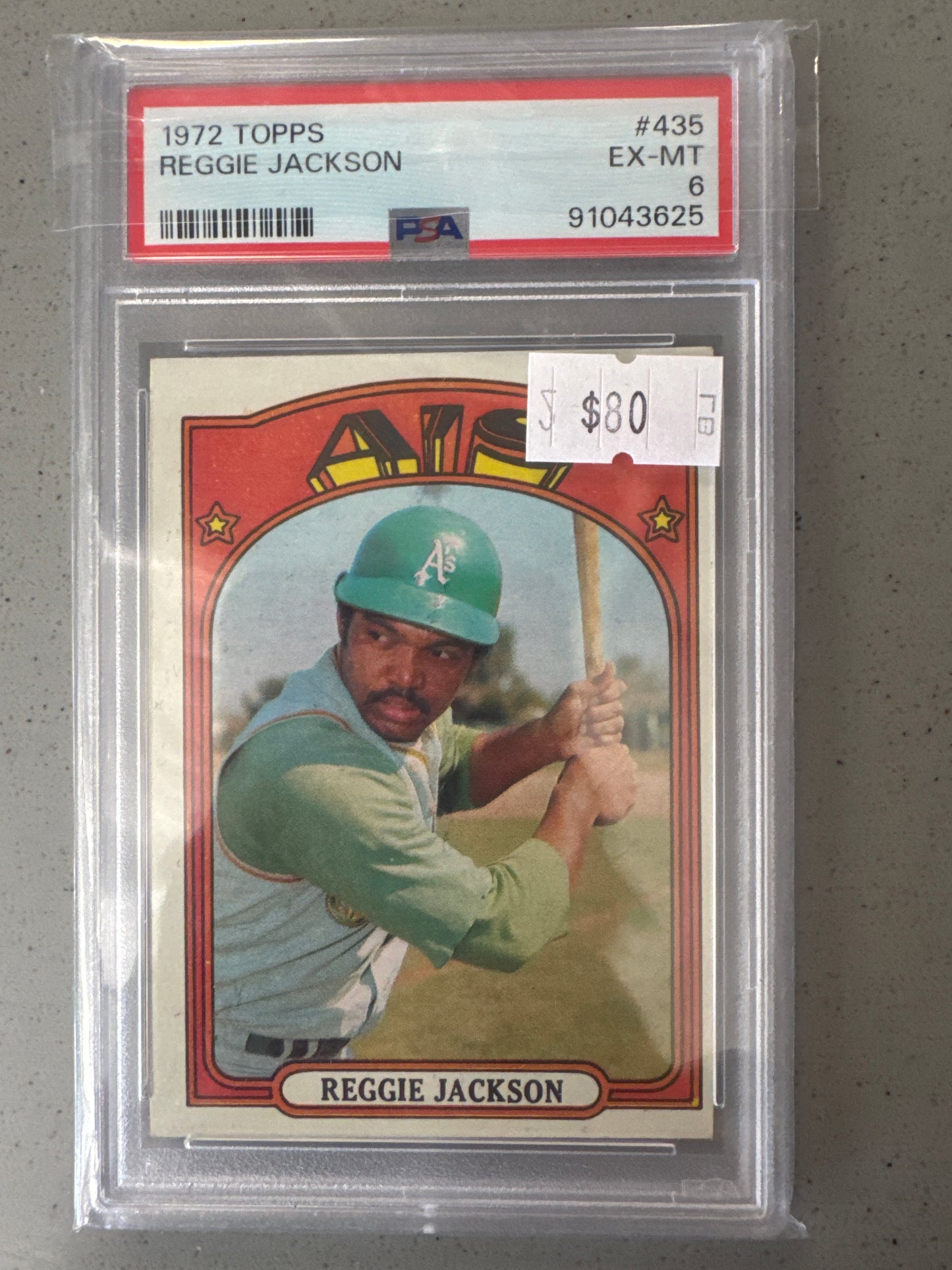 PSA: Baseball Cards - Ex Mint 6 - Reggie Jackson 435