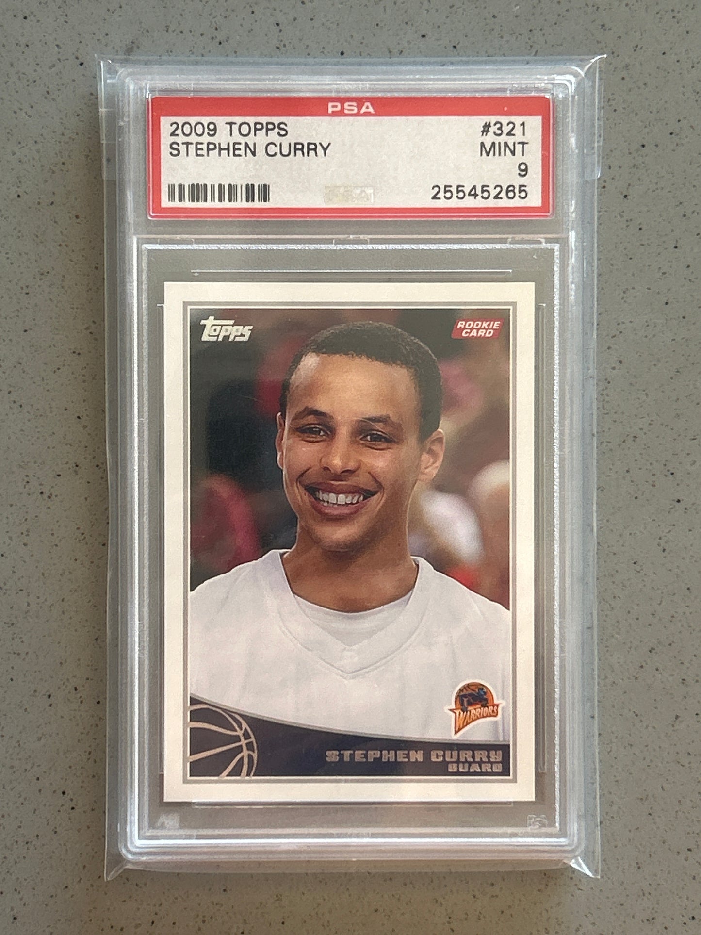 PSA: Basketball Singles - 2009 Topps Stephen Curry Rookie “Baby Face” - PSA 9