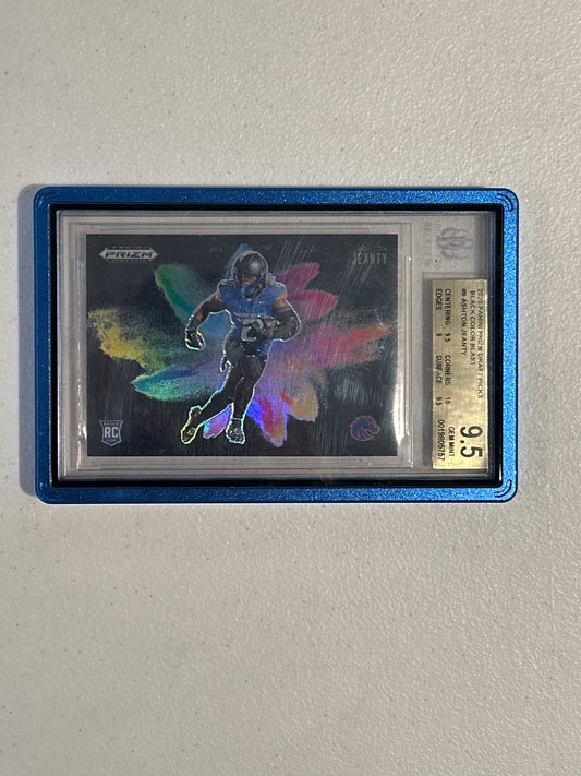 PSA: Football Cards- 2025 Prizm Draft Picks Ashton Jeanty Black Color Blast BGS 9.5