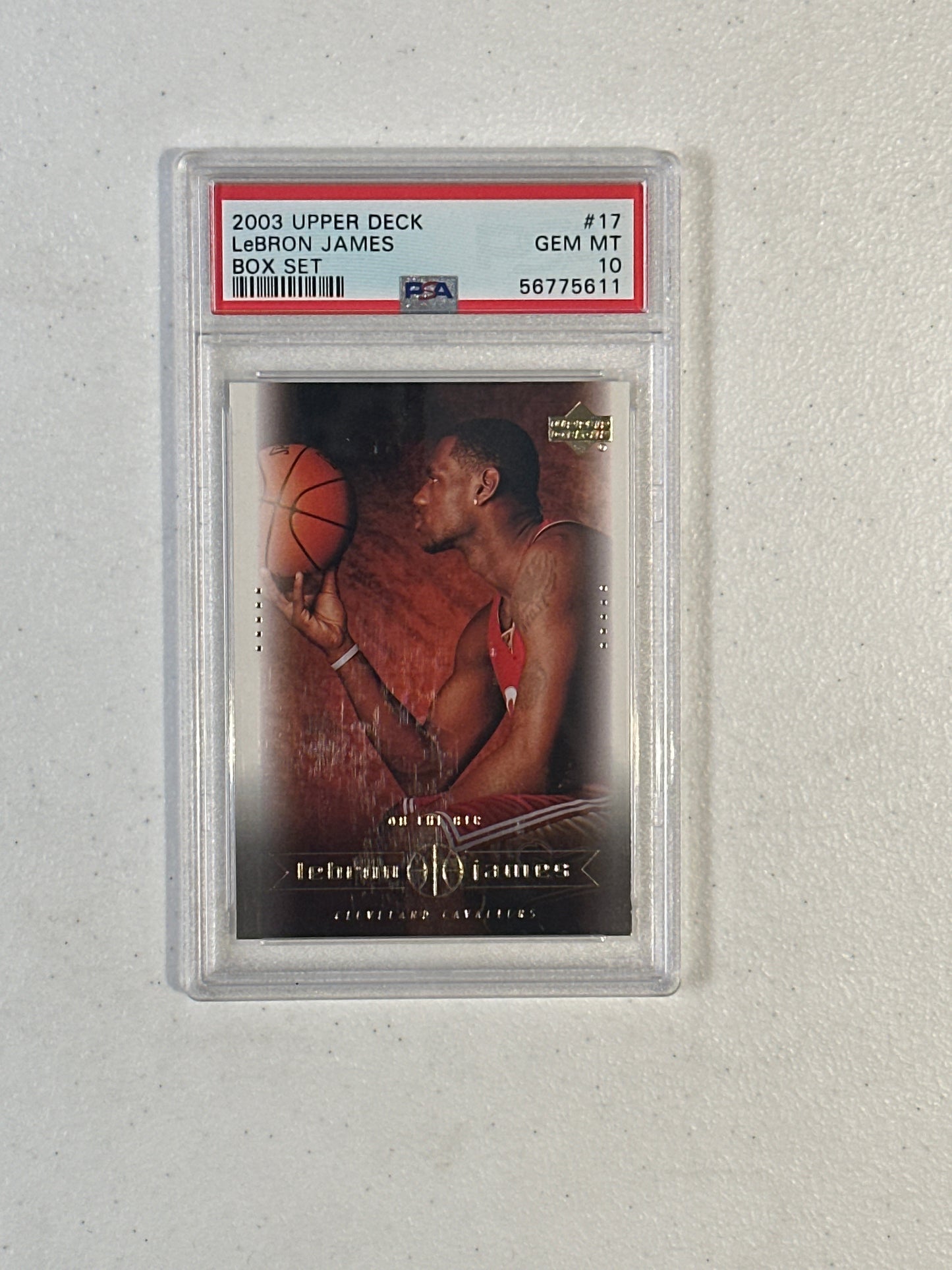 PSA: Basketball Cards- 2003 Upper Deck LeBron James Box Set PSA 10